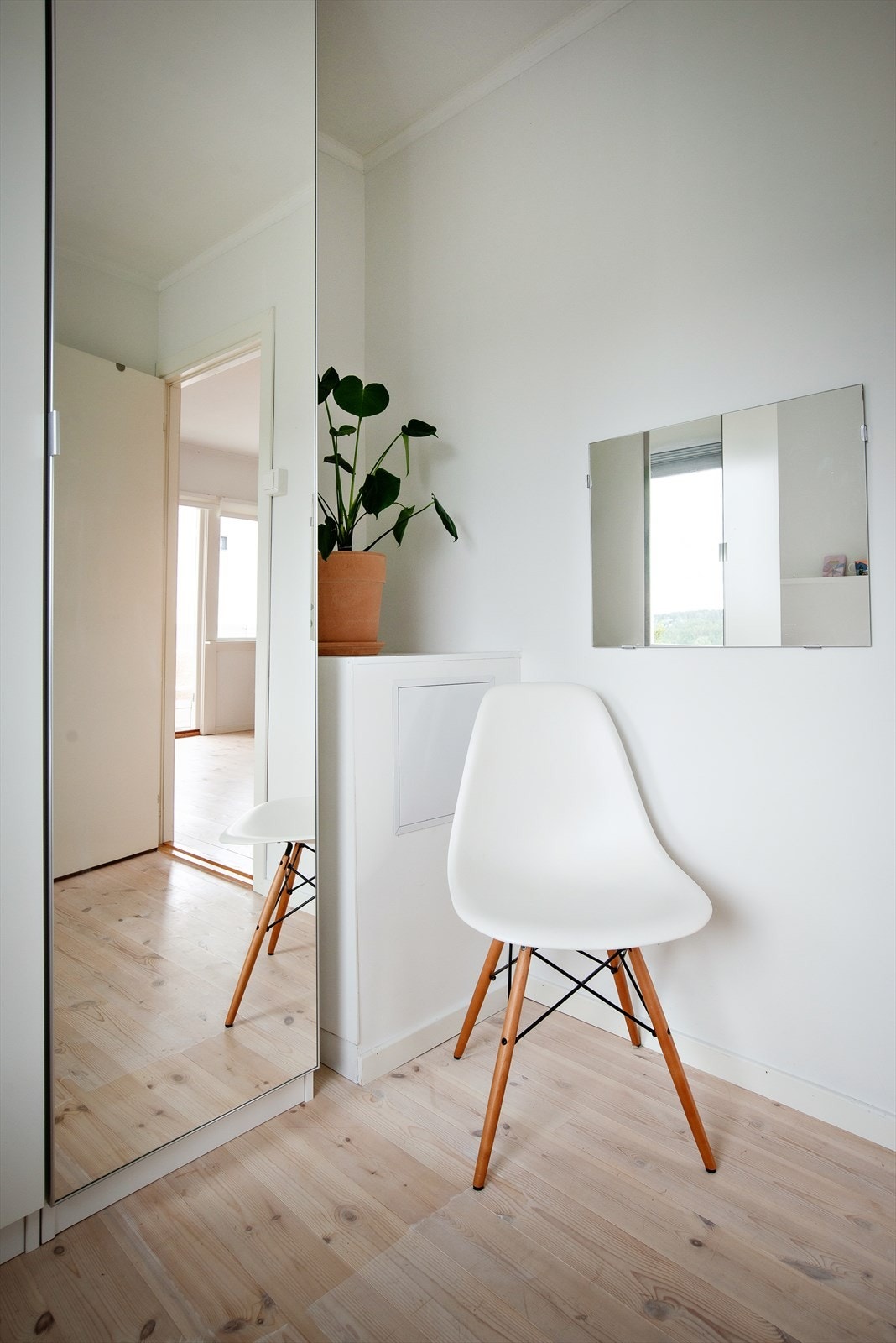 Innebygd varmtvannsbereder på soverom. Galleribilde