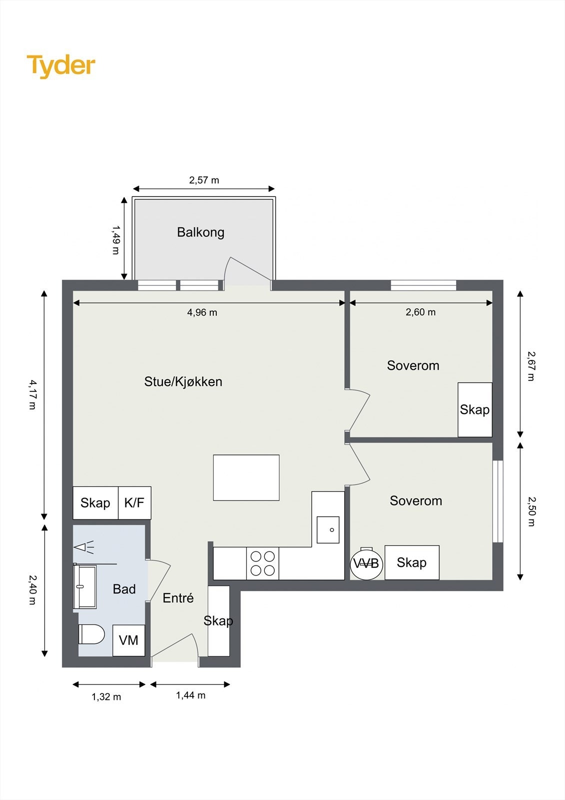 Plantegning 8. etasje. Galleribilde