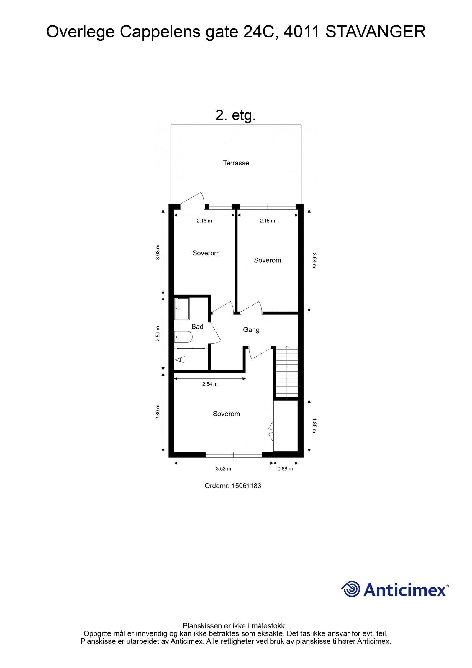 Plantegning - 2. etg. Galleribilde
