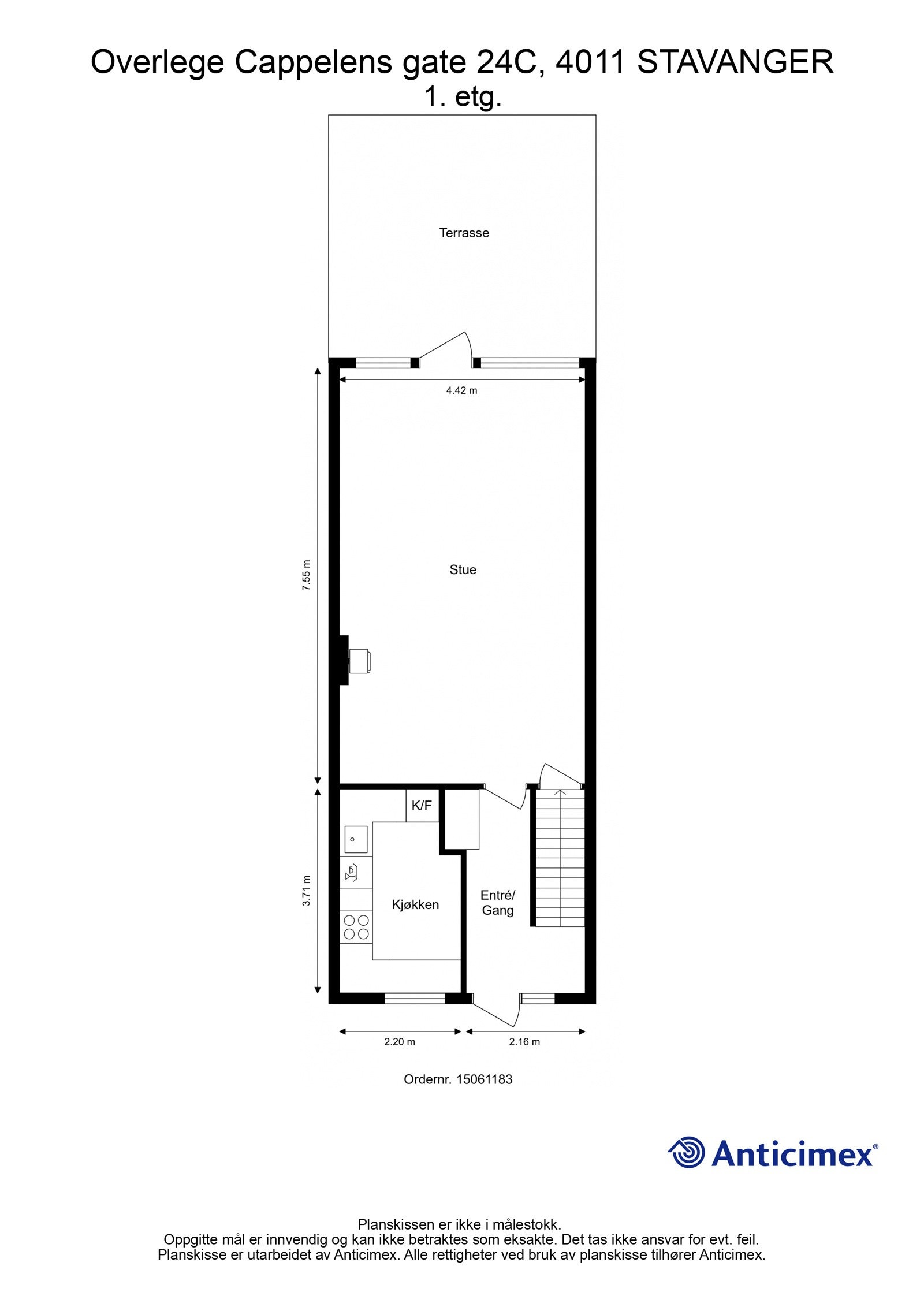 Plantegning - 1. etasje Galleribilde