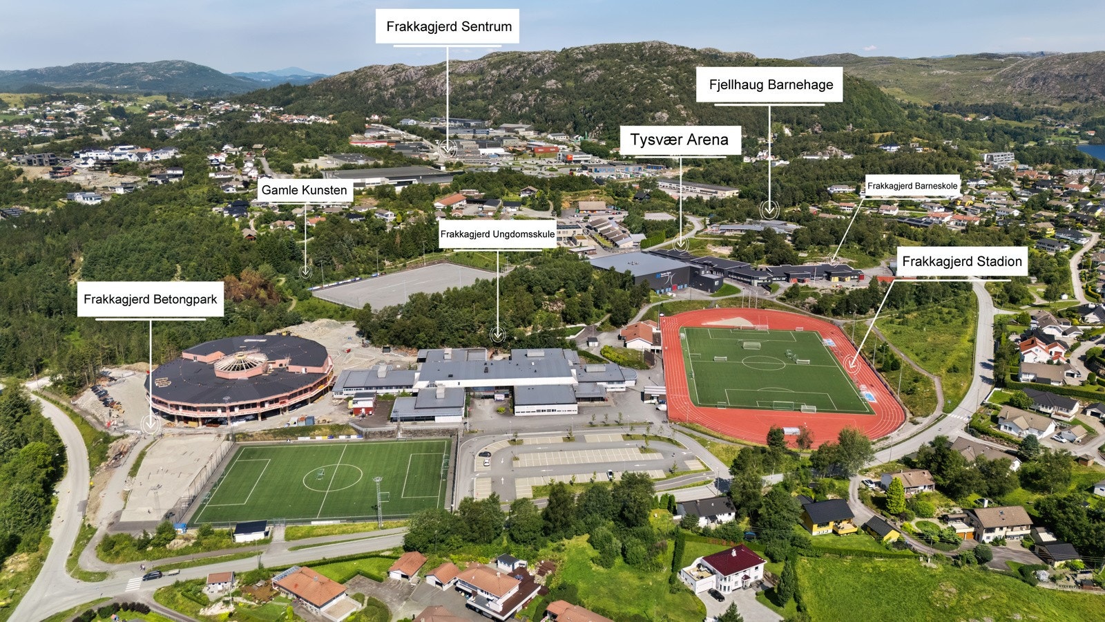 Alt av fasiliteter i umiddelbar nærhet på Frakkagjerd Galleribilde