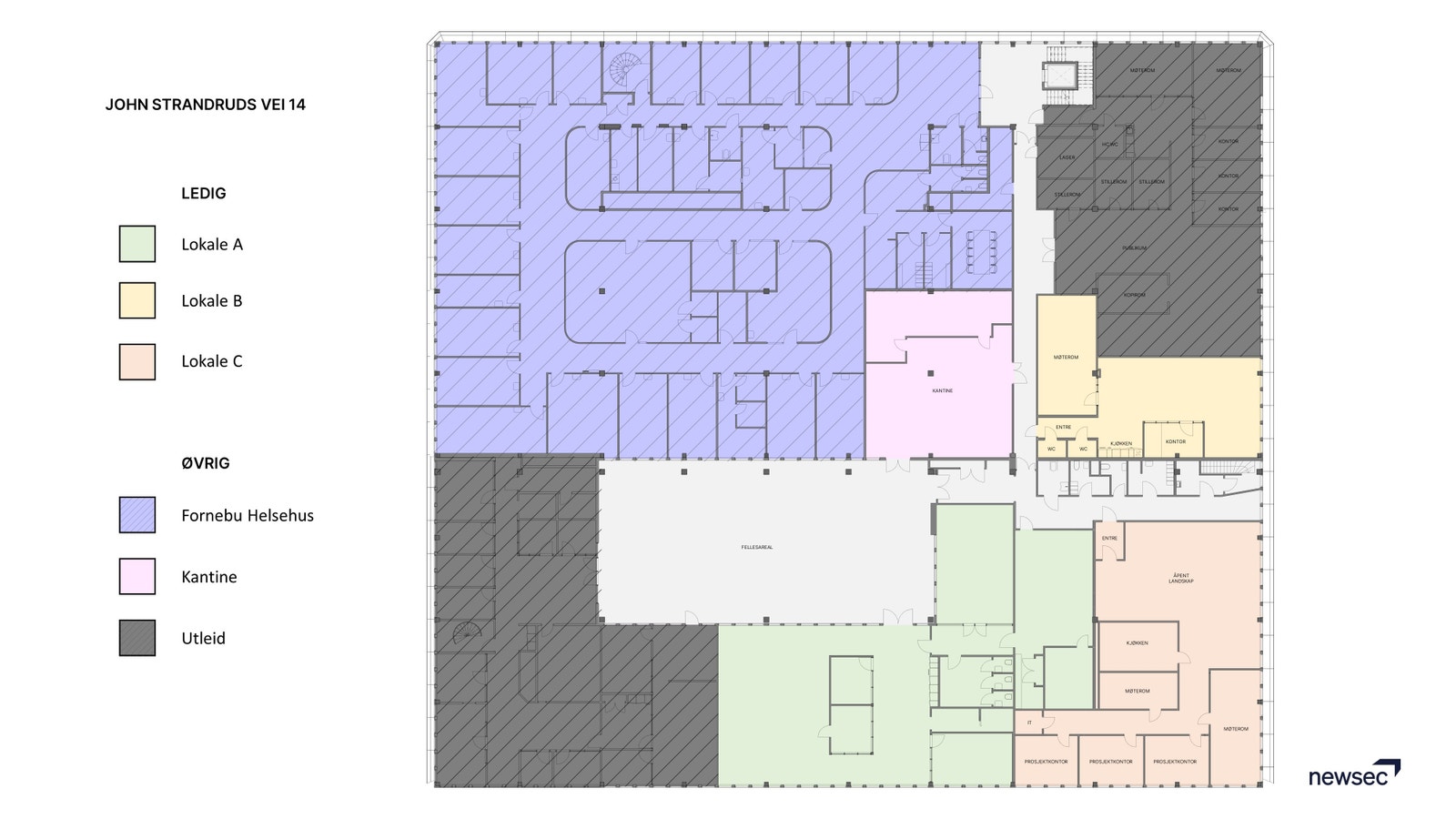 Plantegning 3. etg. Galleribilde