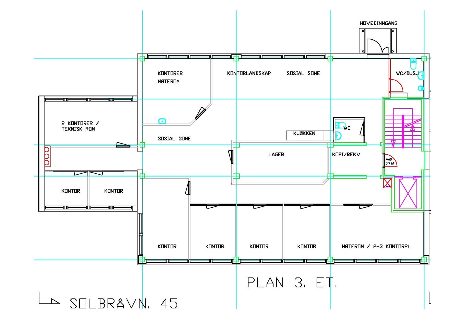 Plantegning Galleribilde