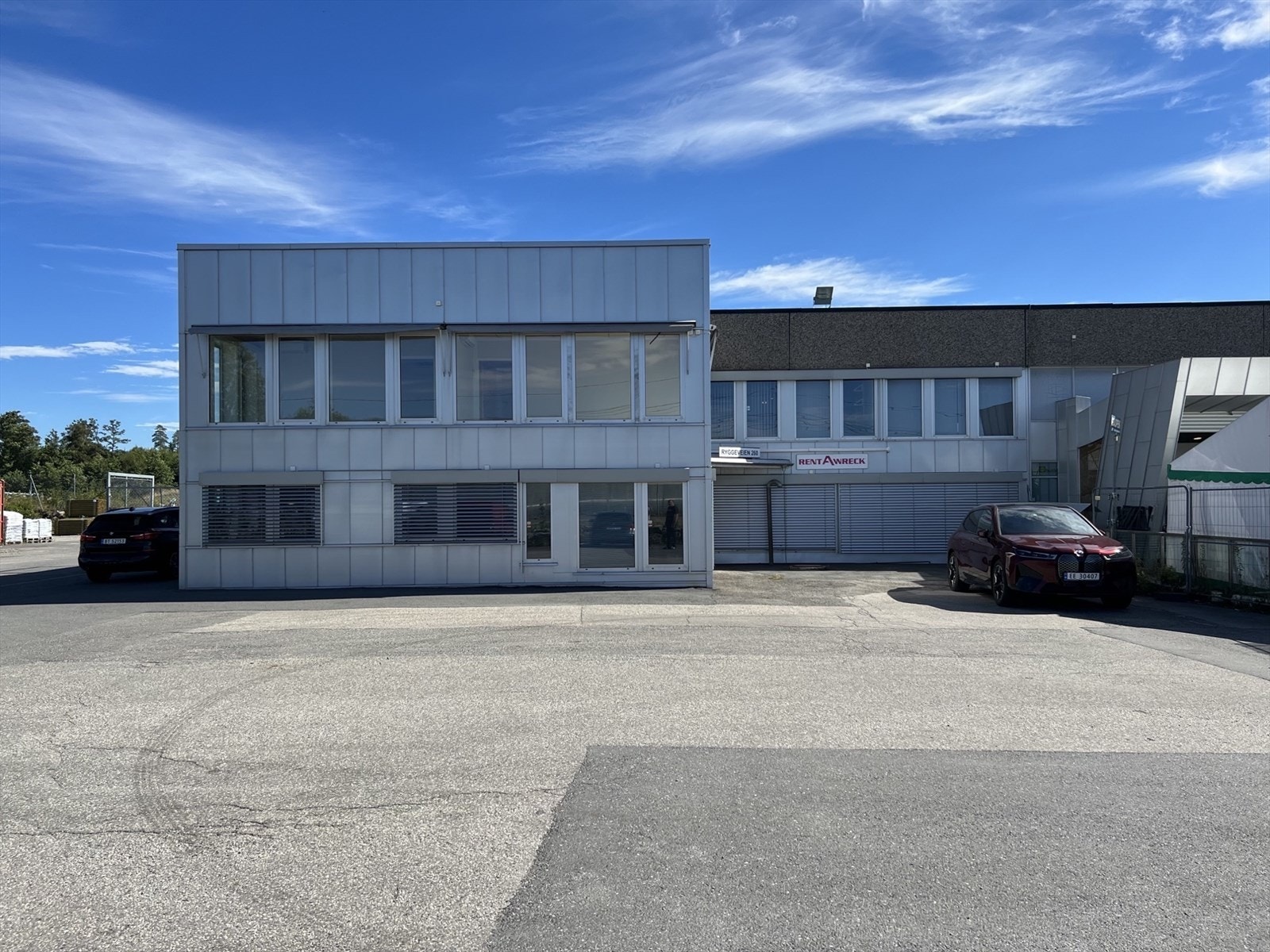 Fasade kontordel mot vest Galleribilde