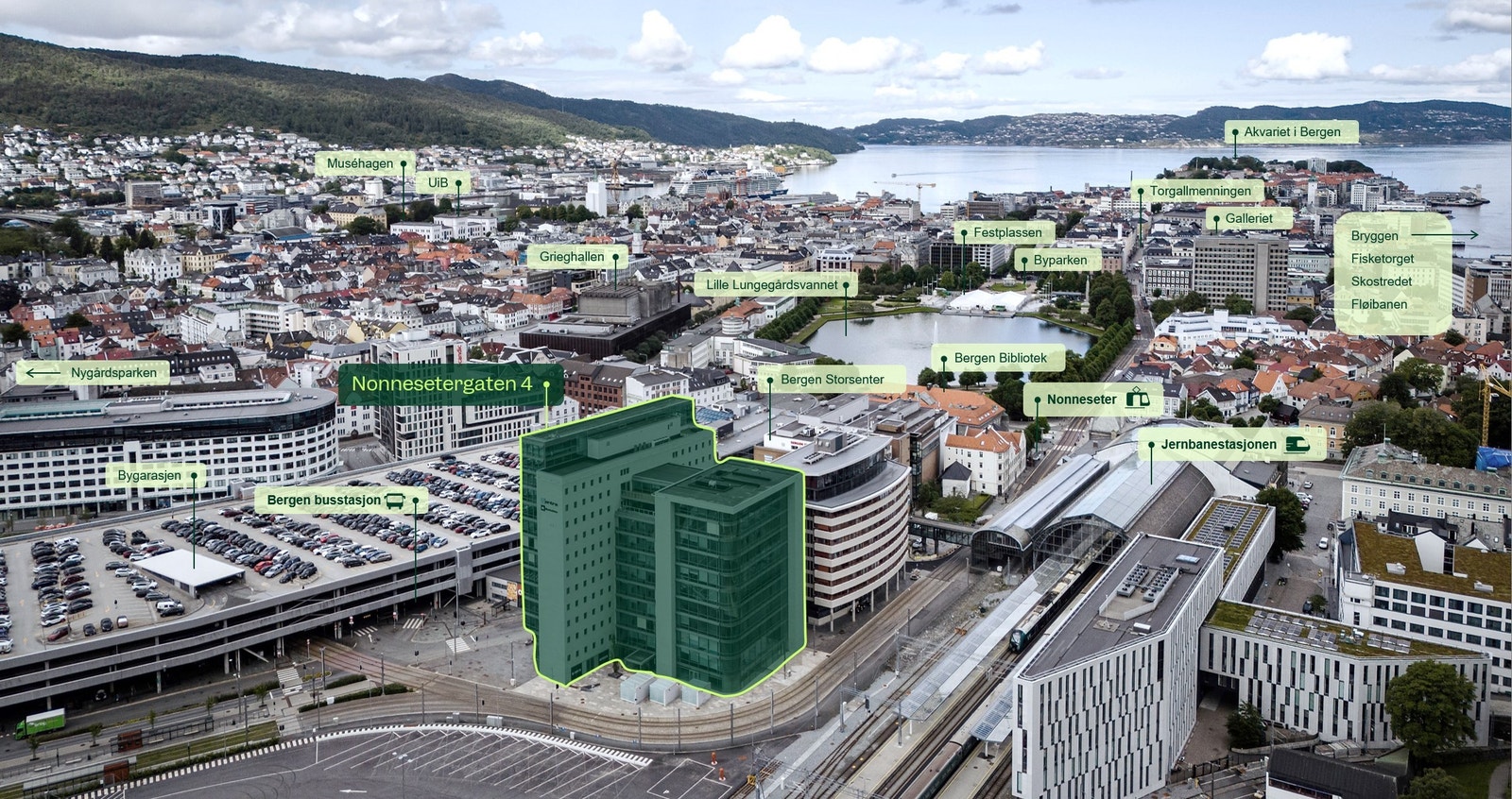 Tett på alt Bergen har å by på. Galleribilde