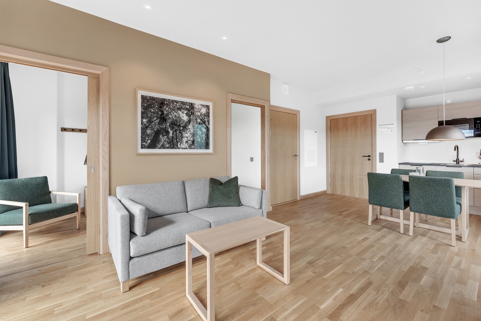 Hotelleilighet - Leilighet med store vinduer med utsikt vendt mot Børvasstindene. Galleribilde