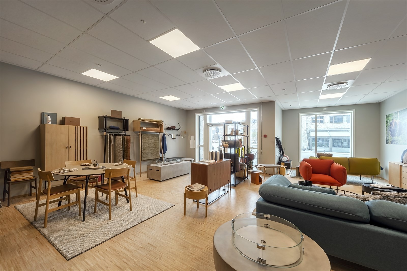 Utsalg/utstillingslokaler i den nordlige delen av seksjonen Galleribilde