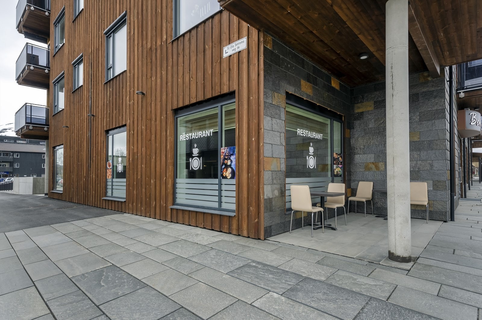 Fasade mot gågate (øst) Galleribilde