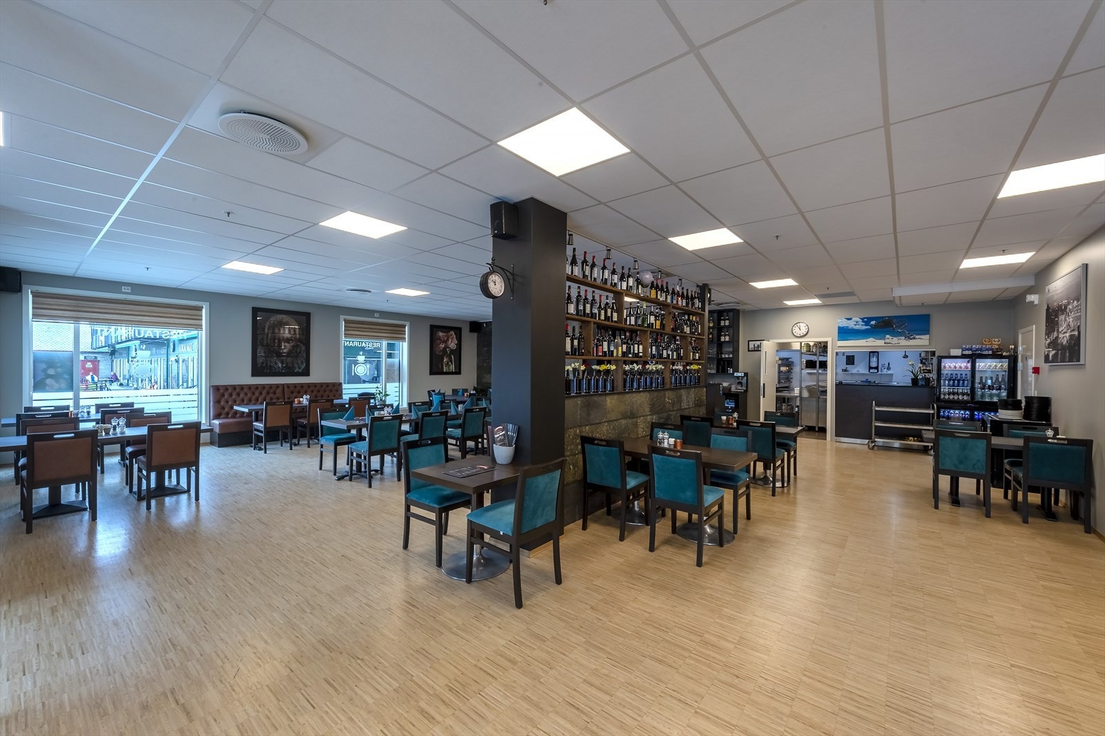 Restaurantlokaler i den sørlige delen av seksjonen Galleribilde