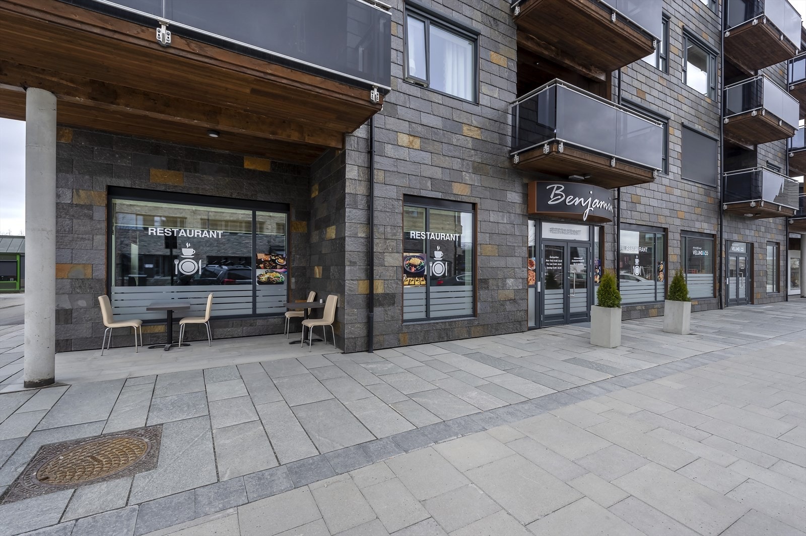 Fasade mot gågate (øst) Galleribilde