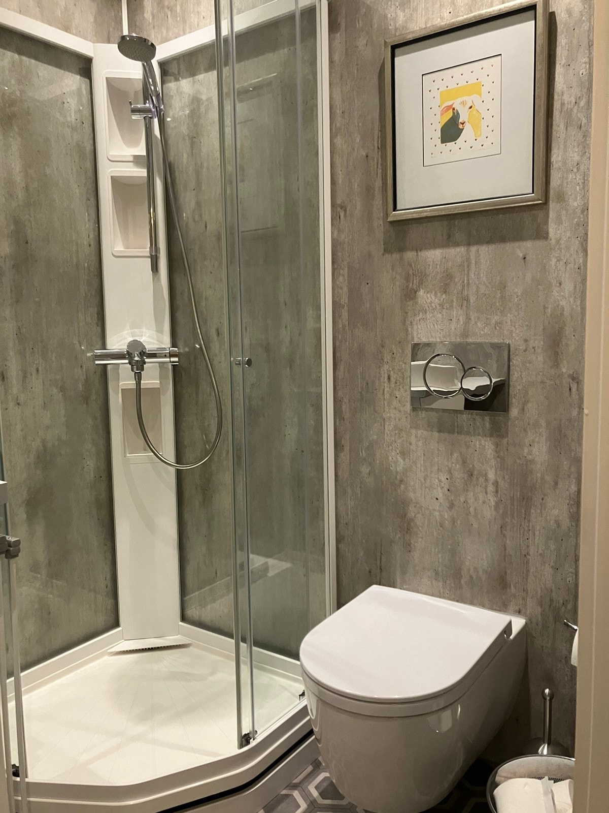 Toalett med dusjhjørne Galleribilde