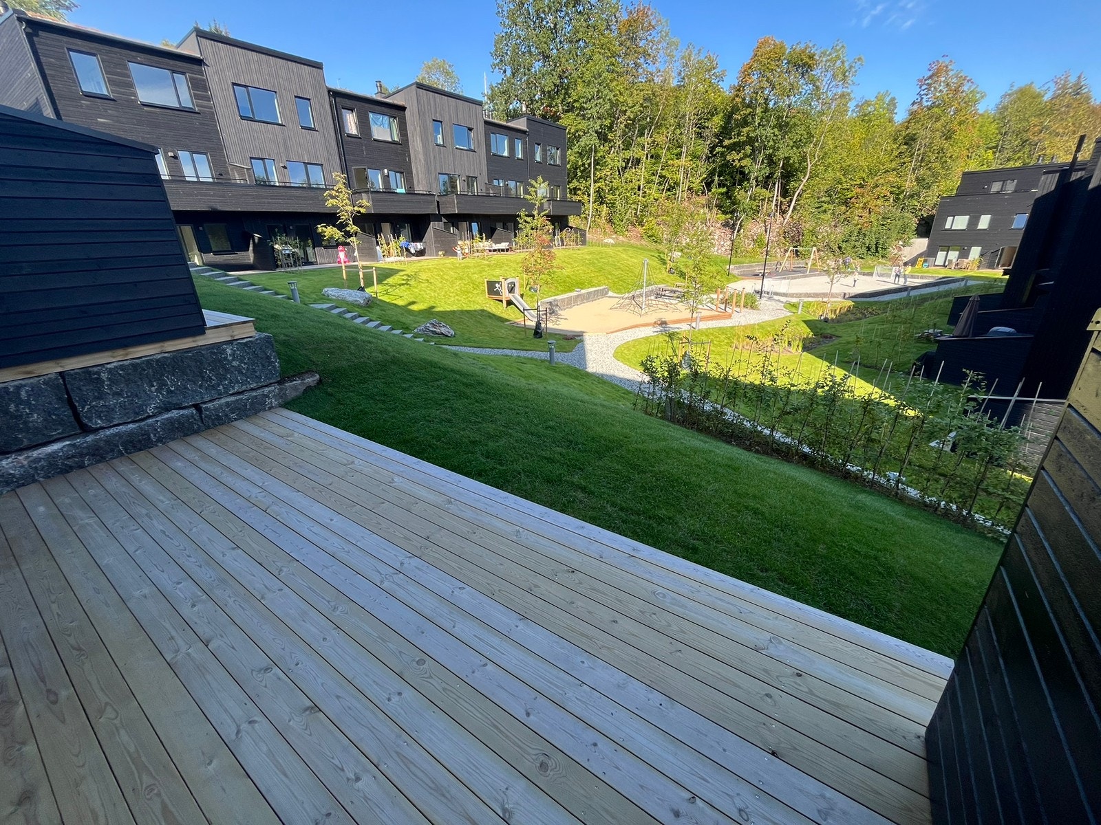 Utsikt fra terrassen. Galleribilde