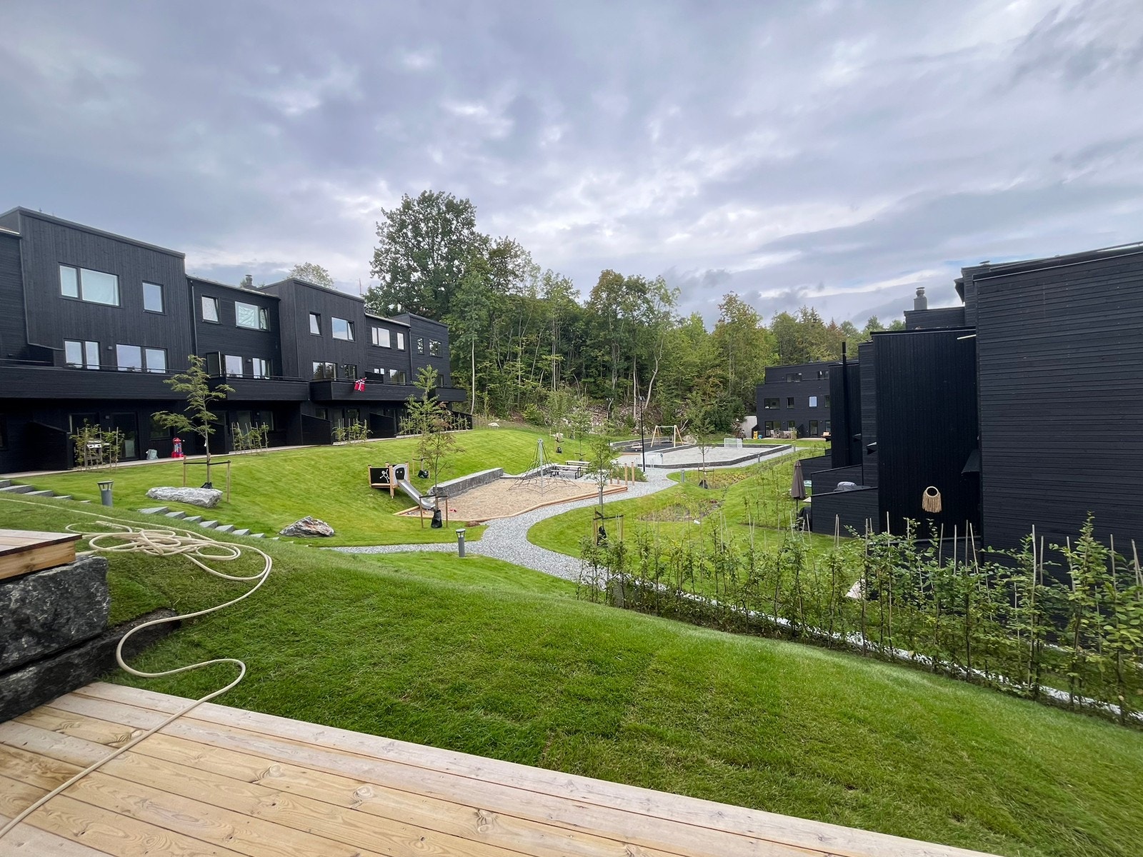 Utsikt fra terrassen. Galleribilde