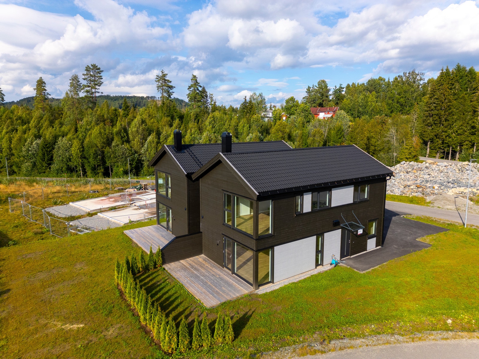 De to boligene ligger fint til i feltet Galleribilde