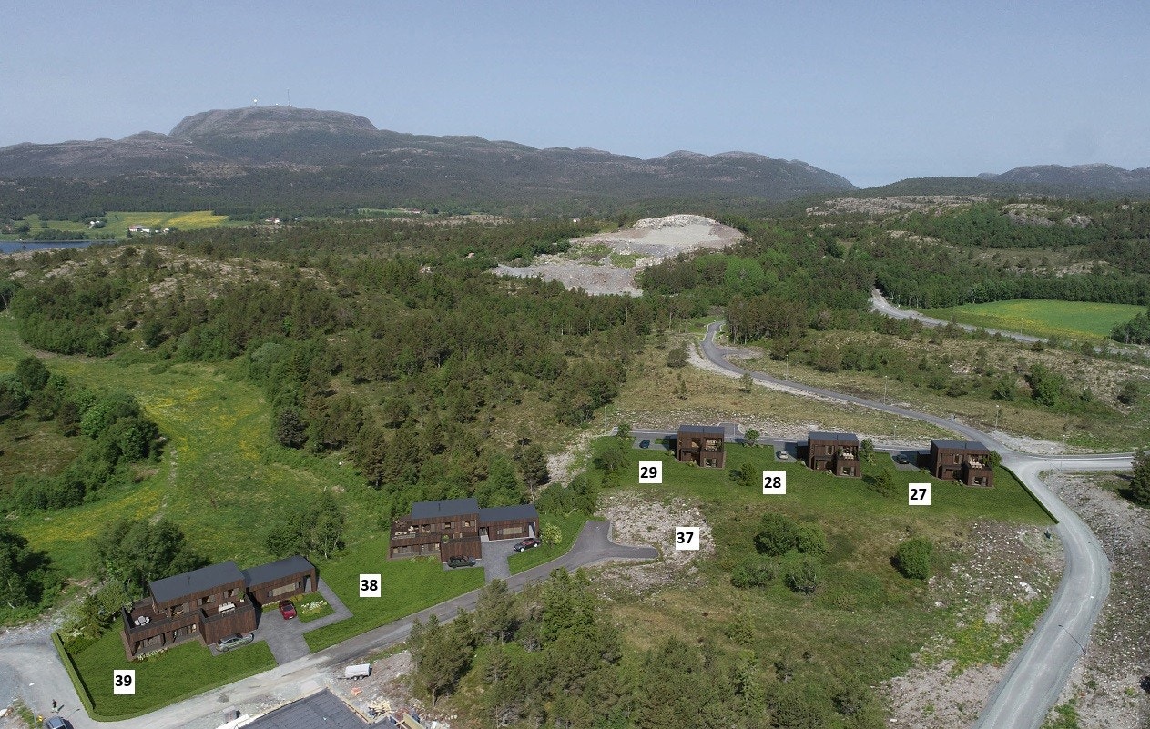Oversikt plassering boliger på tomten Galleribilde