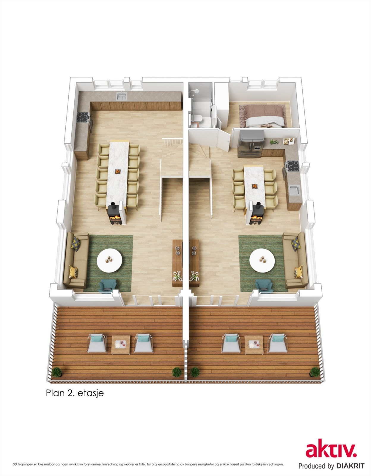 Plantegning plan 2 Galleribilde