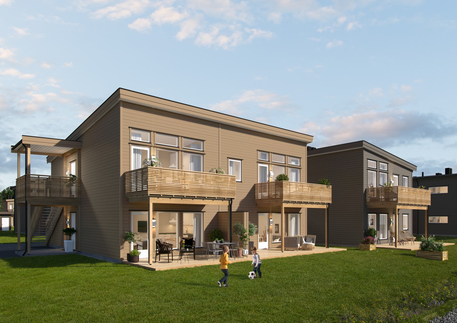 Illustrasjon - hus 5 Galleribilde