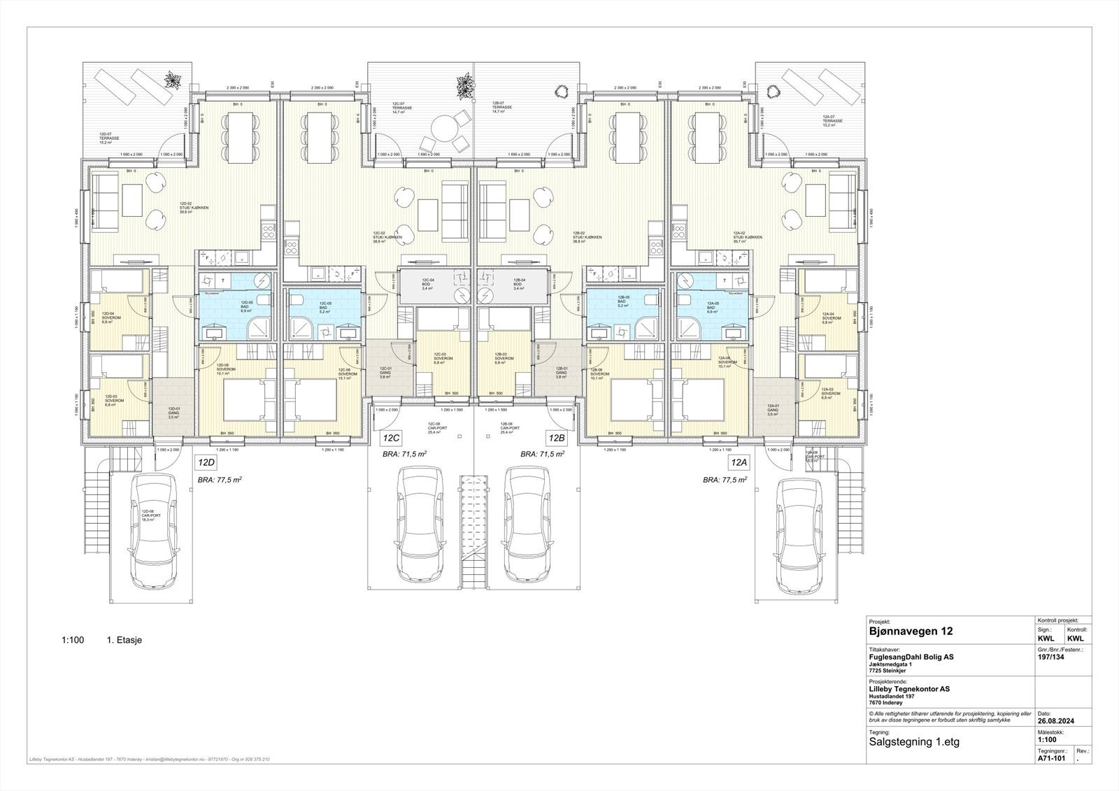 Planskisse 1. etasje Galleribilde