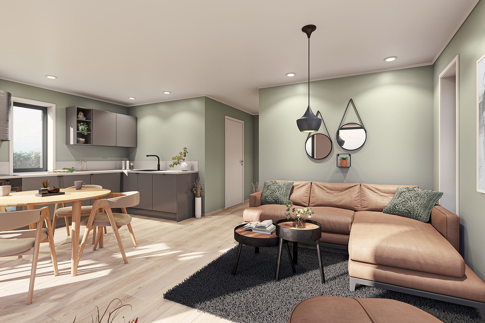 Stue og kjøkkenløsning Galleribilde