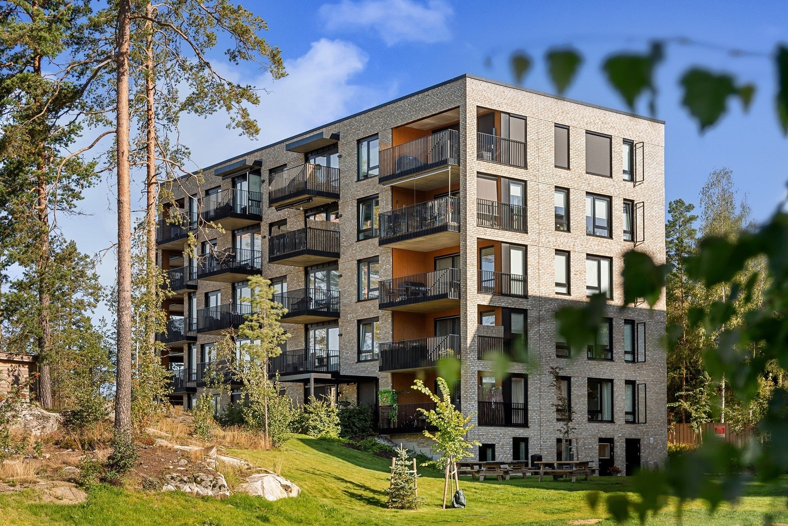 Hus A til E er ferdigstilt. Galleribilde