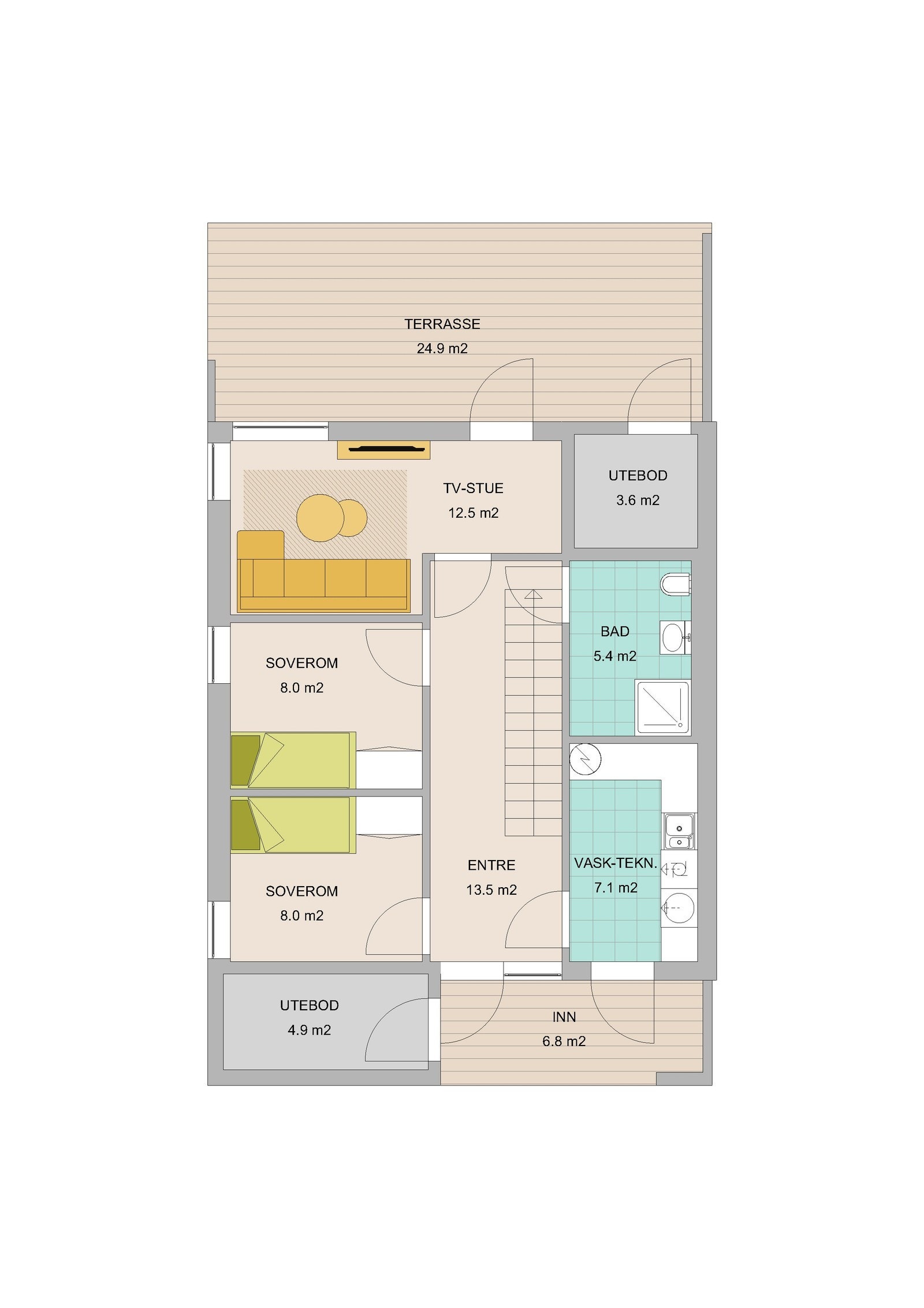 1 etg bolig 1 Galleribilde