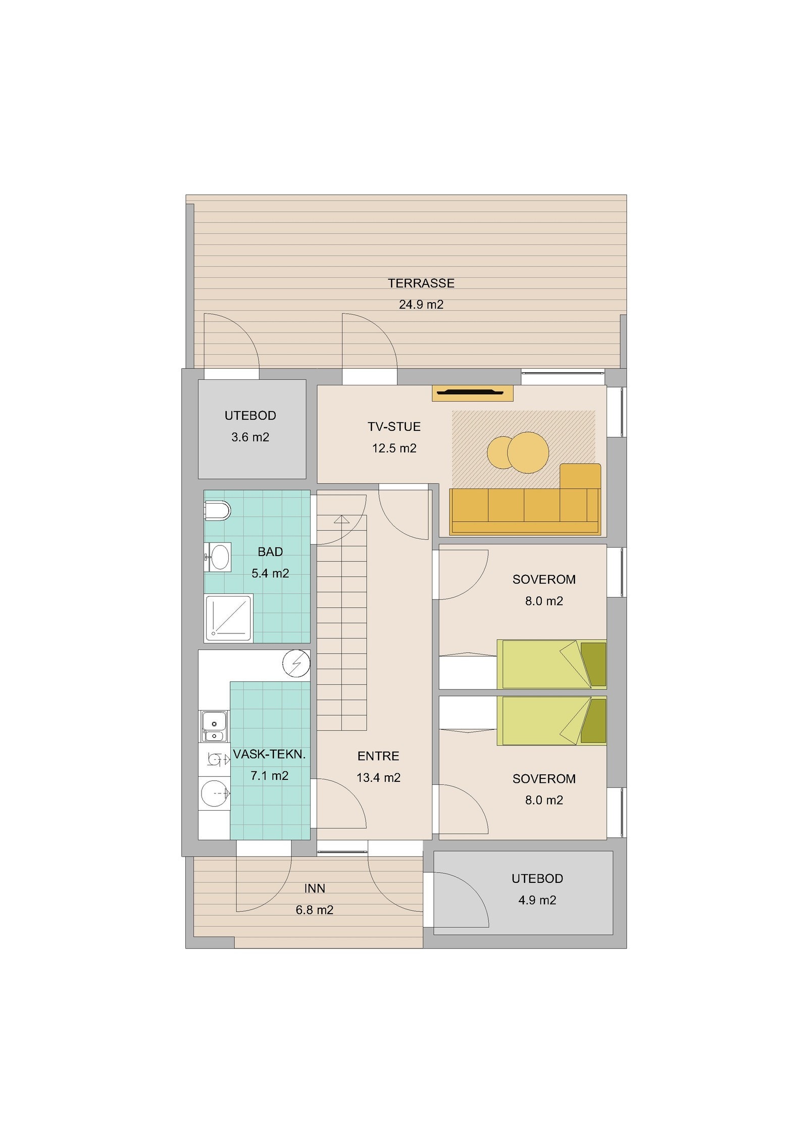 1 etg bolig 2 Galleribilde