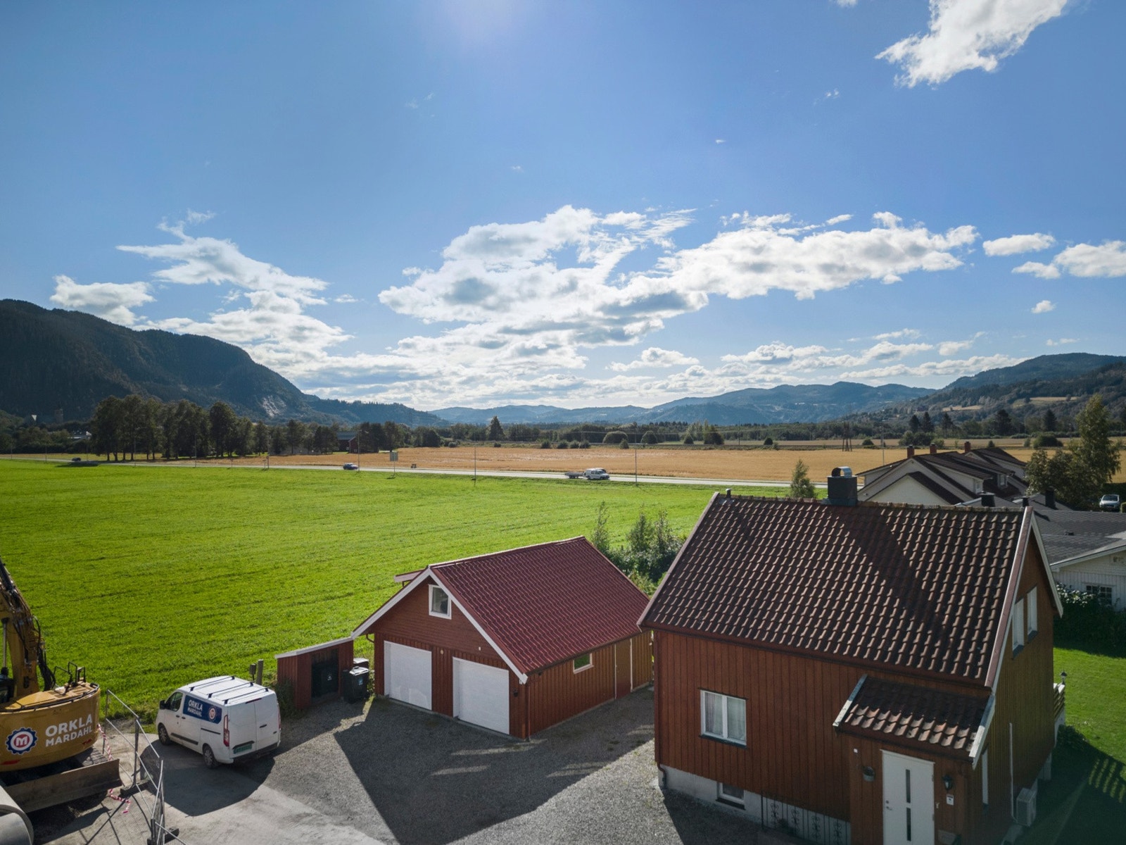 Utsikt fra terrassen. Galleribilde