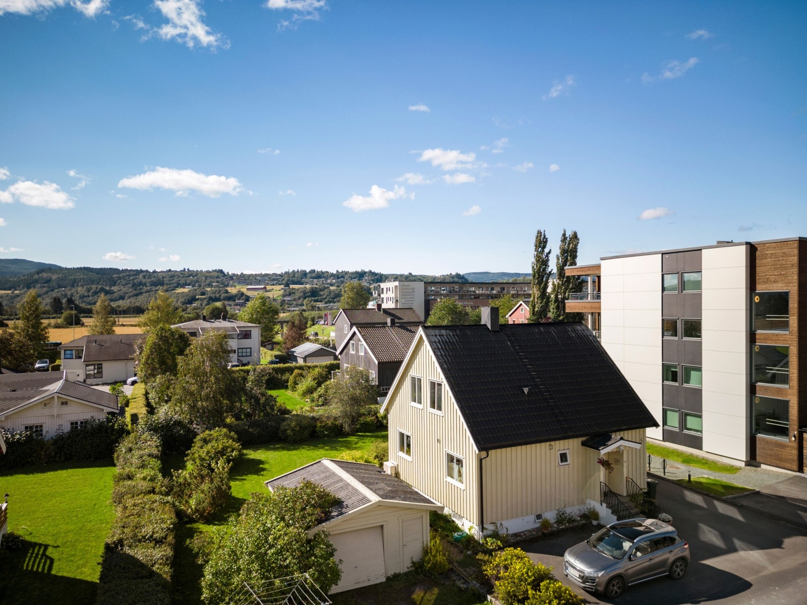 Utsikt fra terrassen. Galleribilde