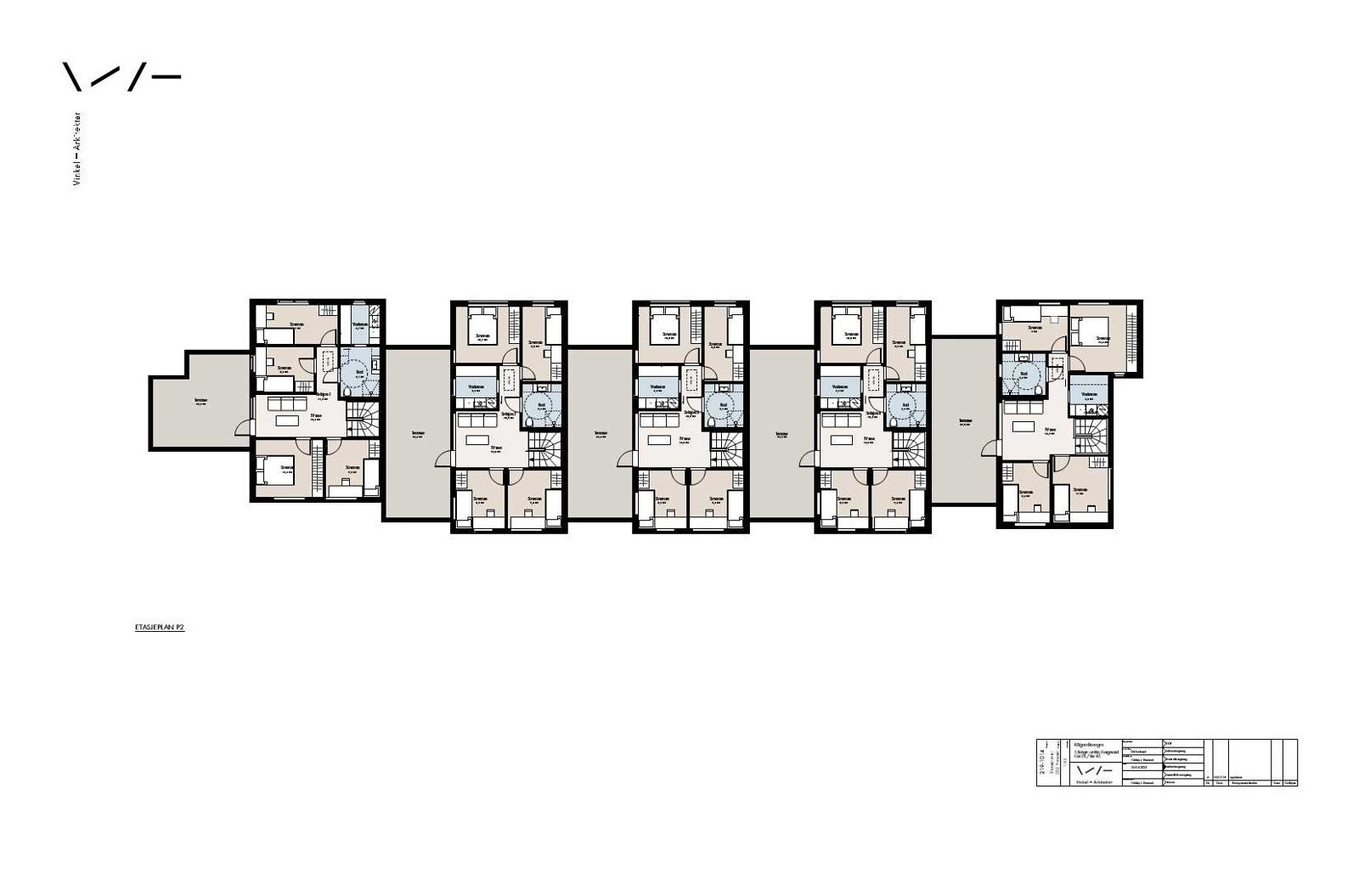 002 Boliger 5 i rekke_Steinsnesvegen_P2_rev B Galleribilde