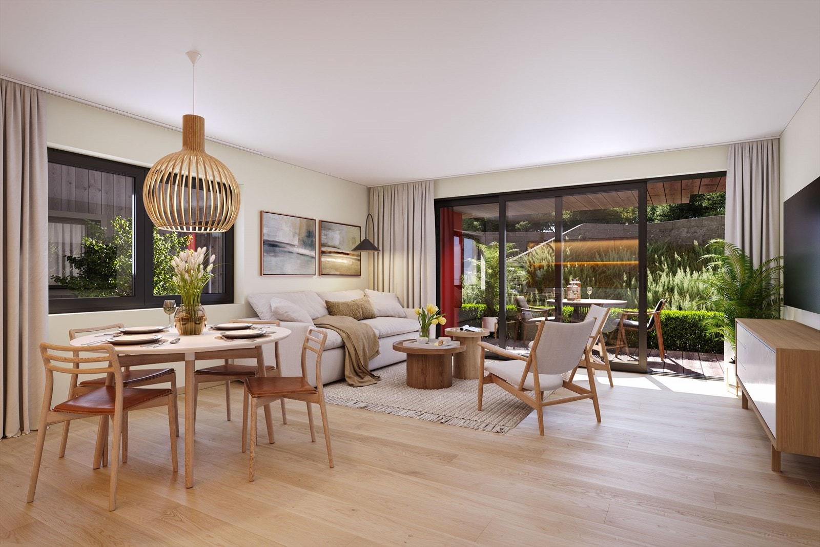 Her fra stue i leilighet 3A H0102 Galleribilde