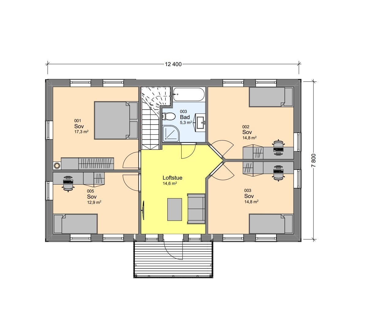 Plan 2. etg Galleribilde