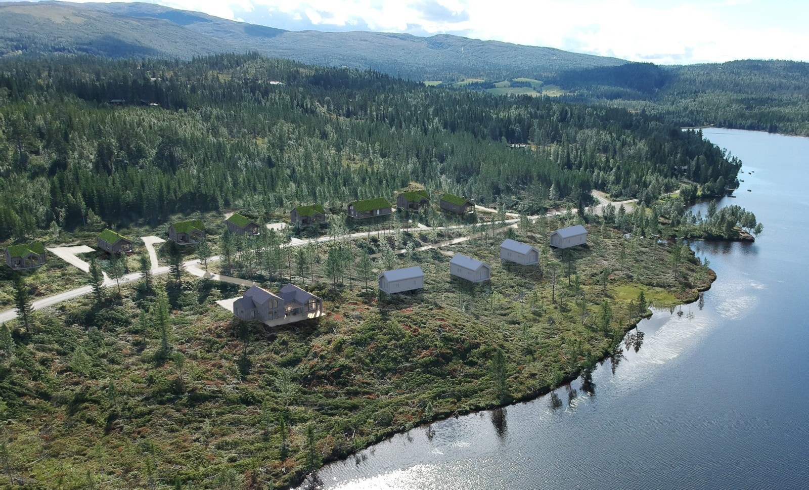 Heggen hyttegrend - utsikt mot sør/øst Galleribilde