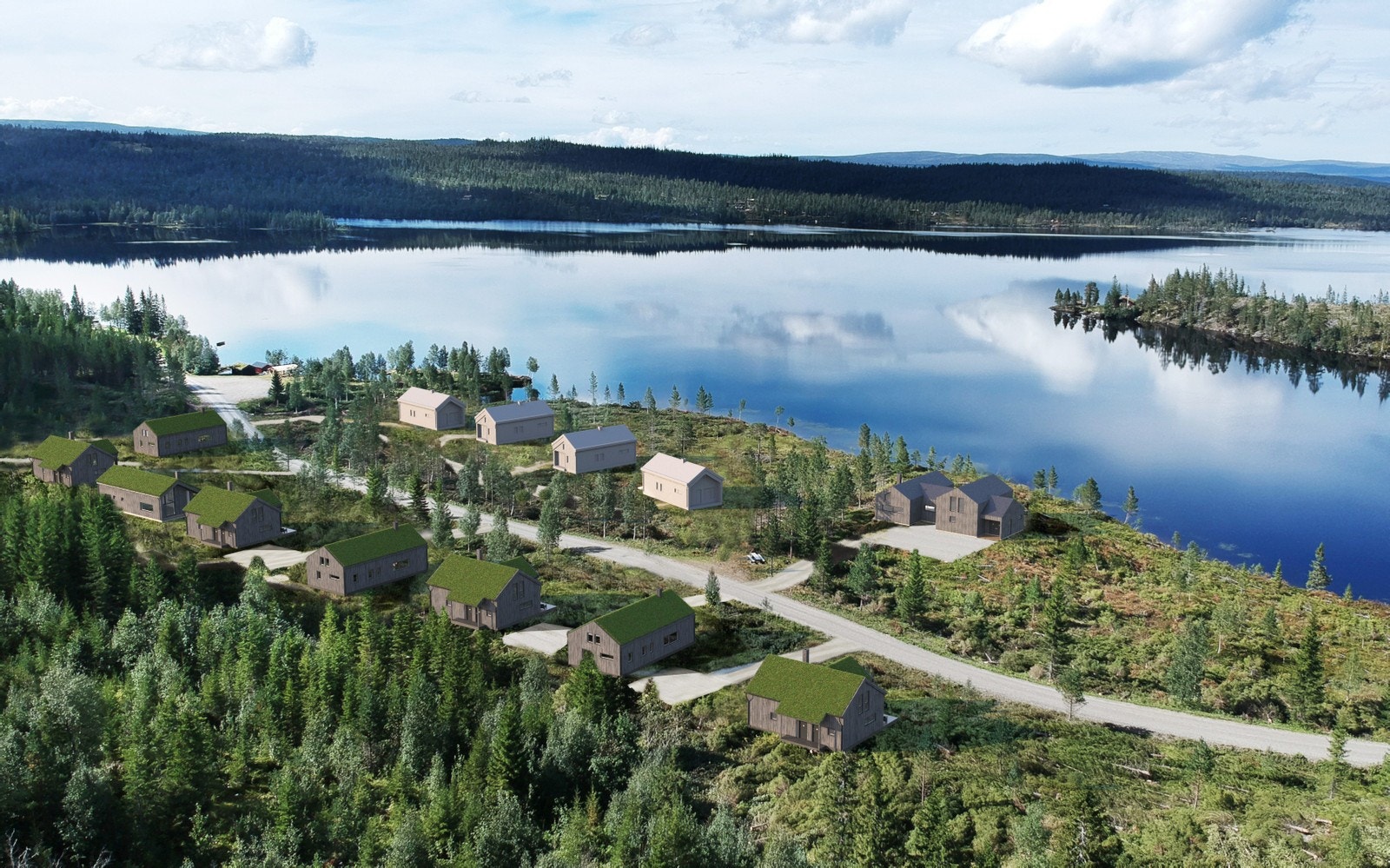 Heggen hyttegrend - utsikt mot sør/vest Galleribilde