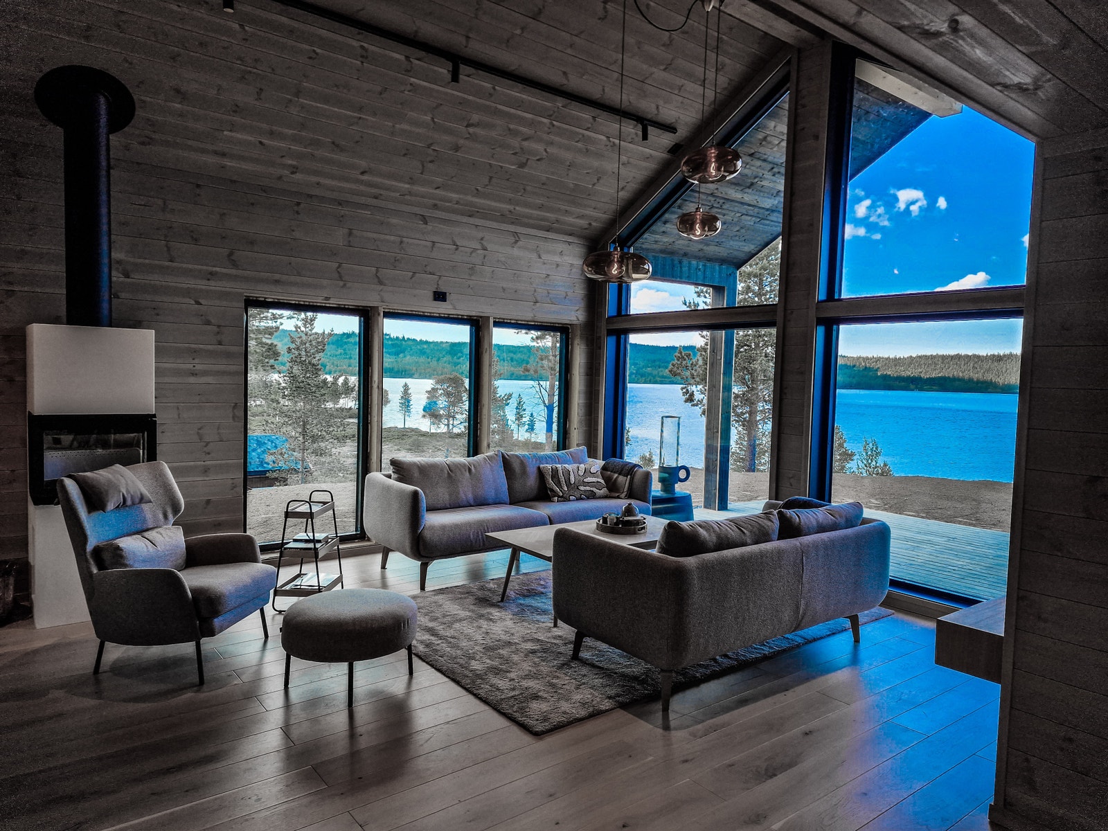 Nybygd hytte fra Berge Sag på tomt nr A39 - innvendig Galleribilde