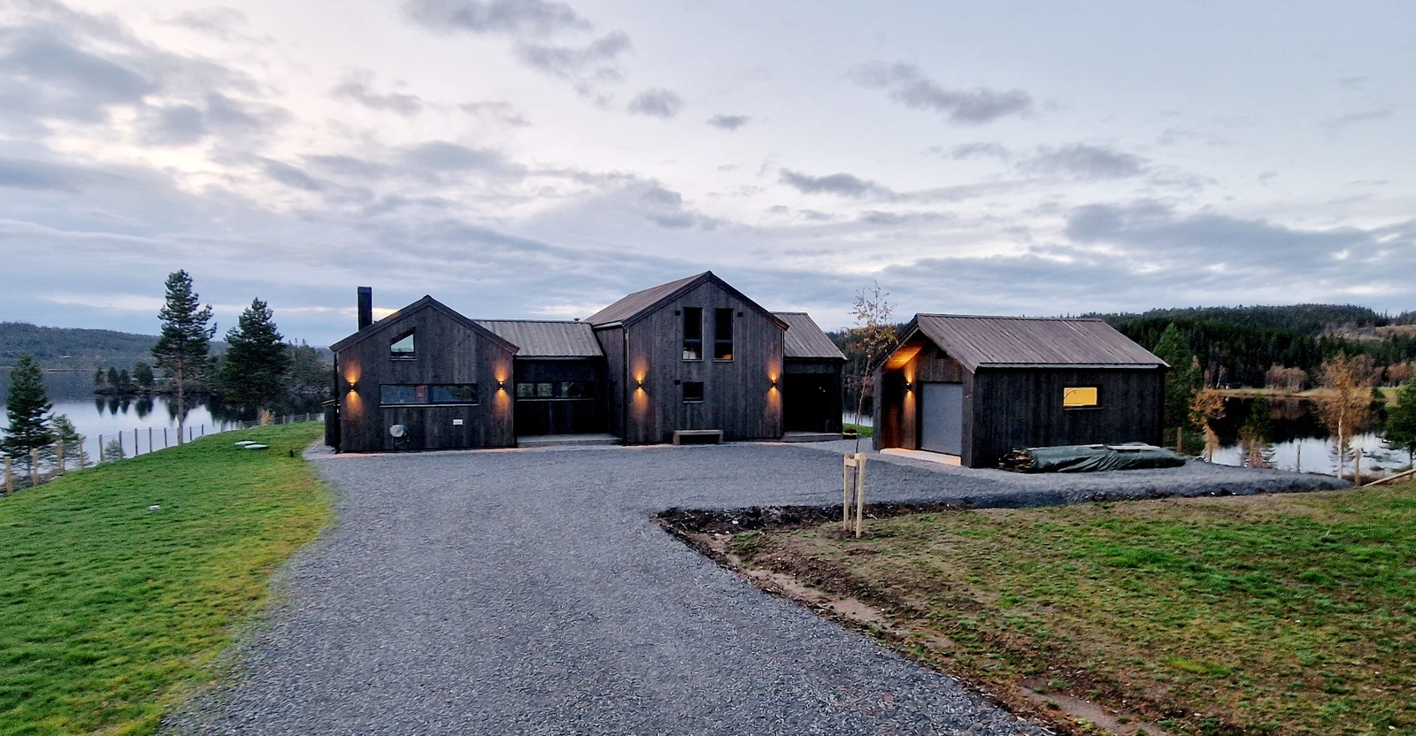 Visningshytte Berge Sag Galleribilde