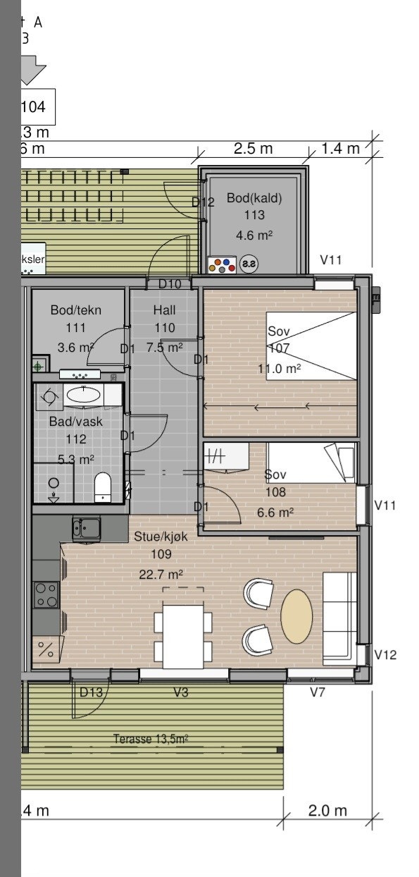 Plantegning Galleribilde