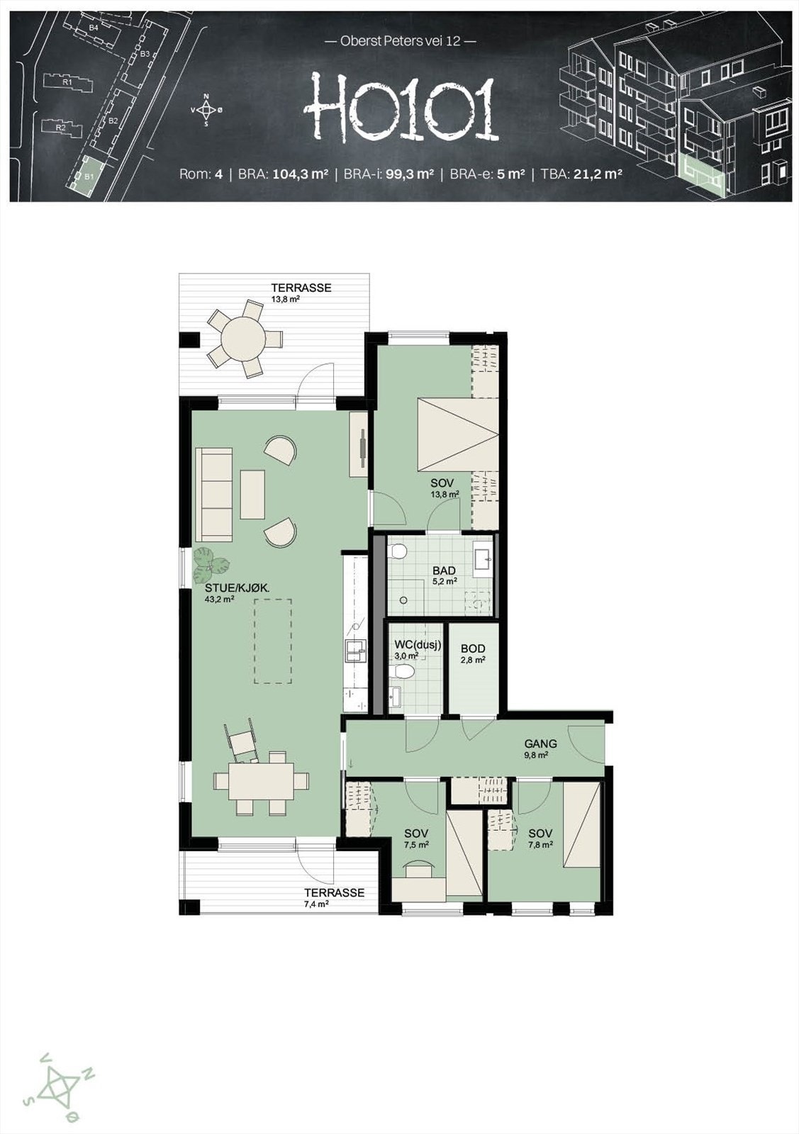 Plantegning Galleribilde