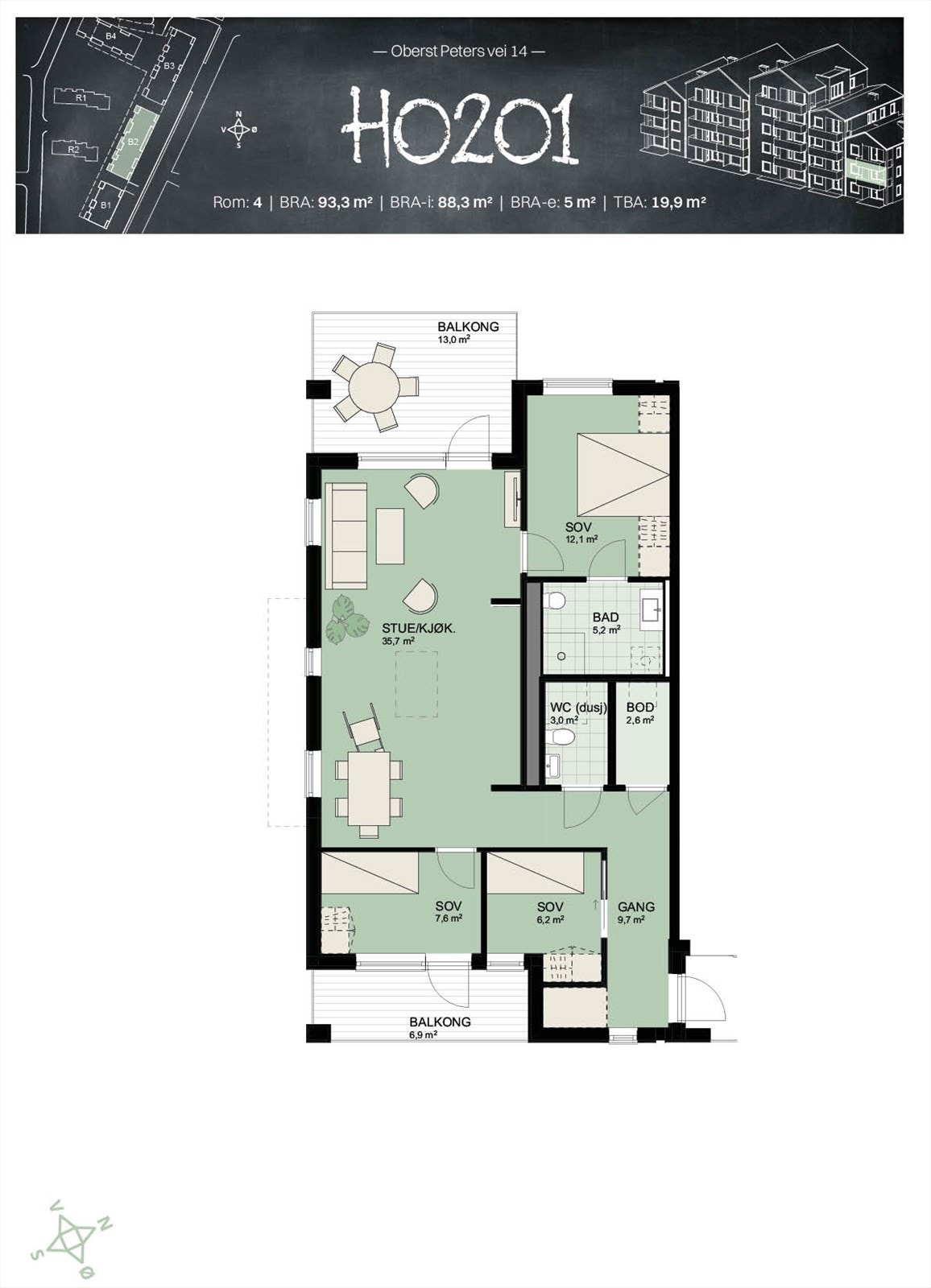 Plantegning Galleribilde