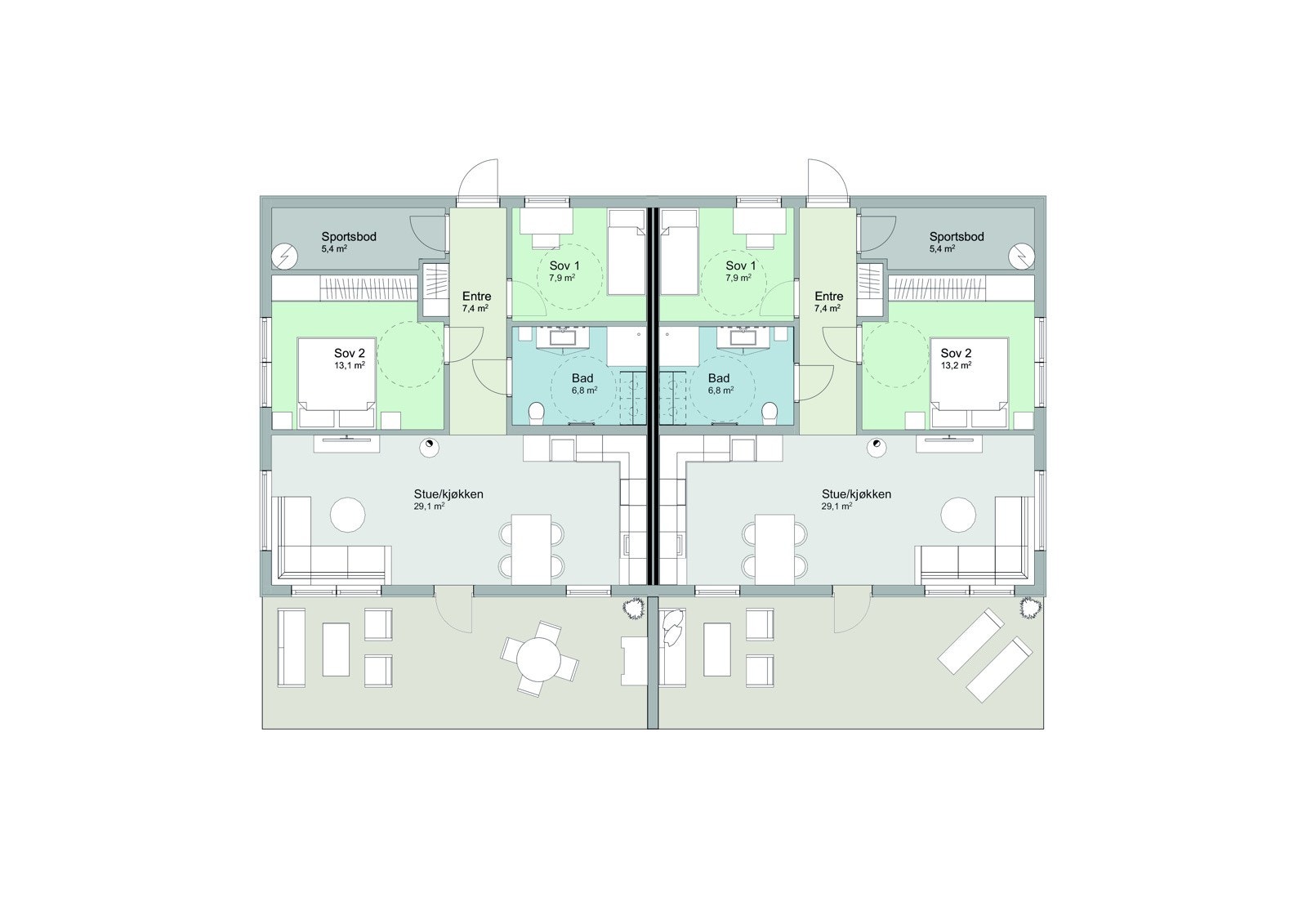 Planløsning 2D Galleribilde