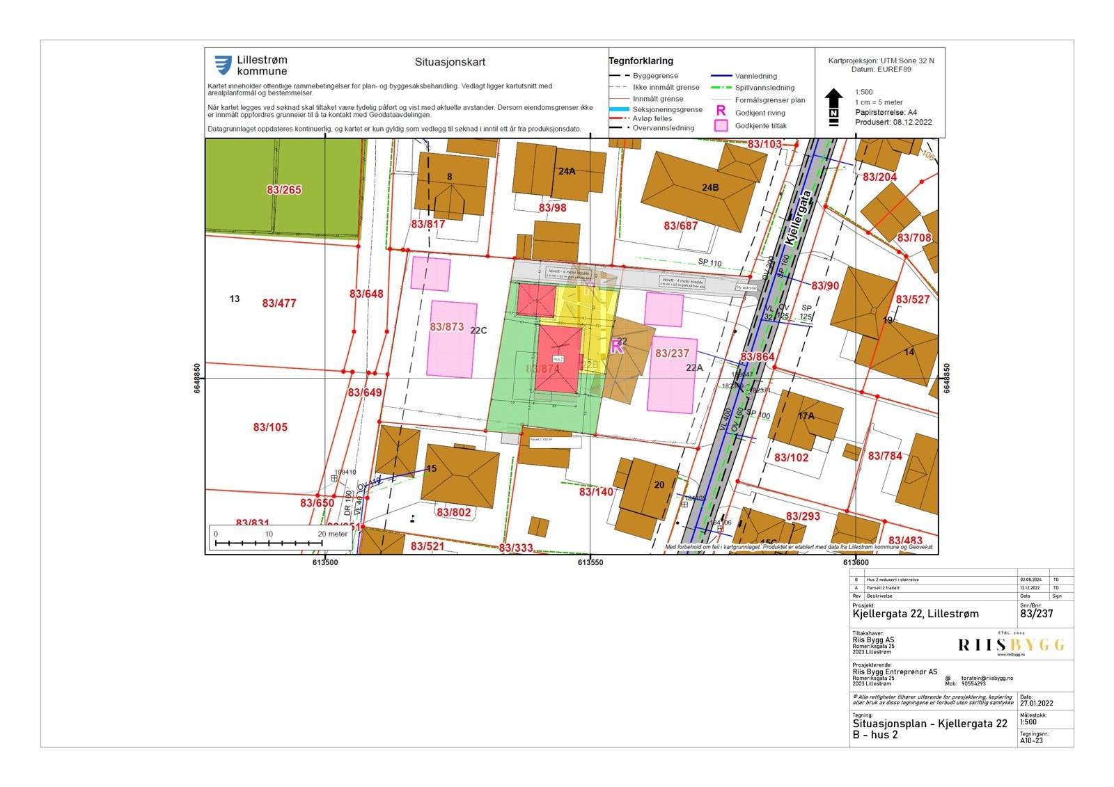 Situasjonskart Kjellergata 22B Galleribilde