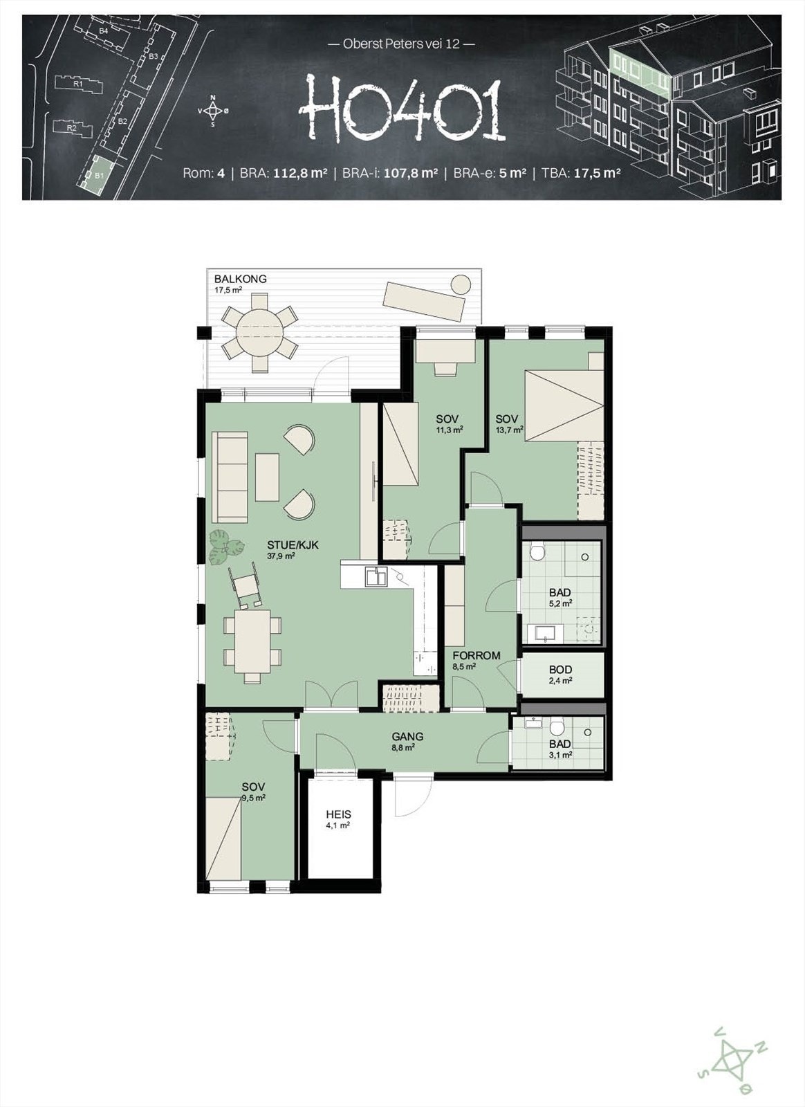 Plantegning Galleribilde