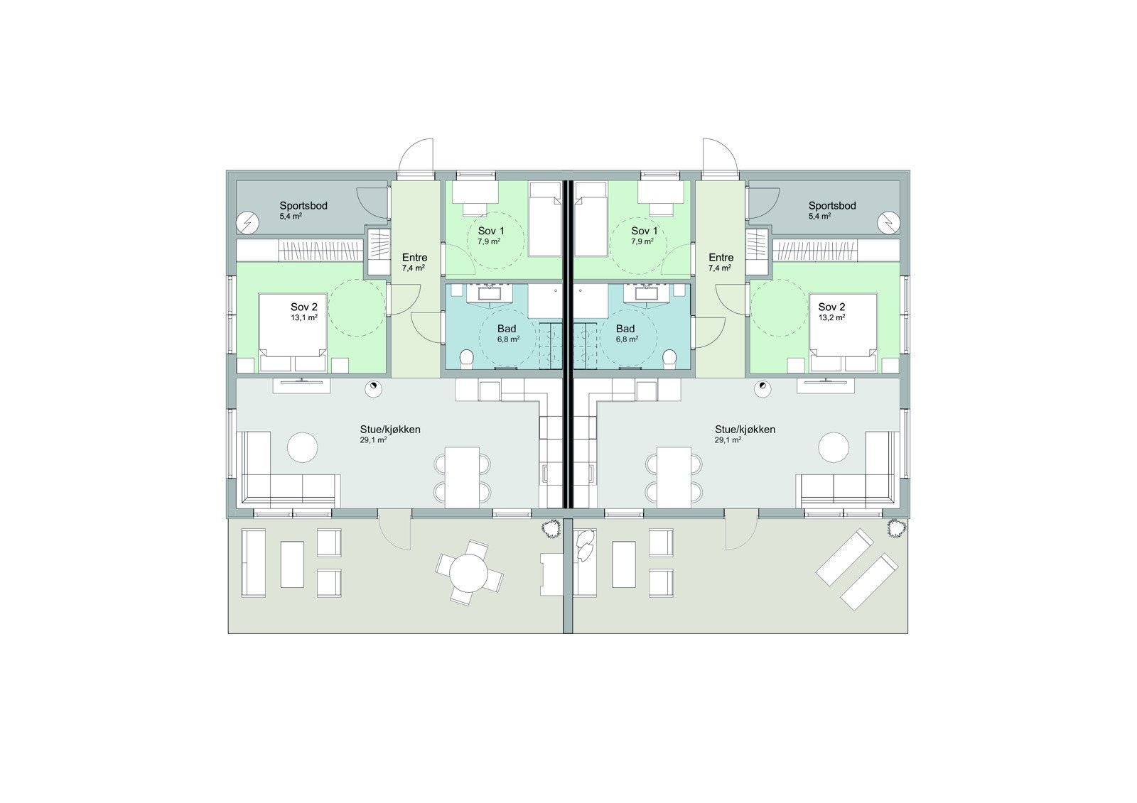 Planløsning 2D Galleribilde