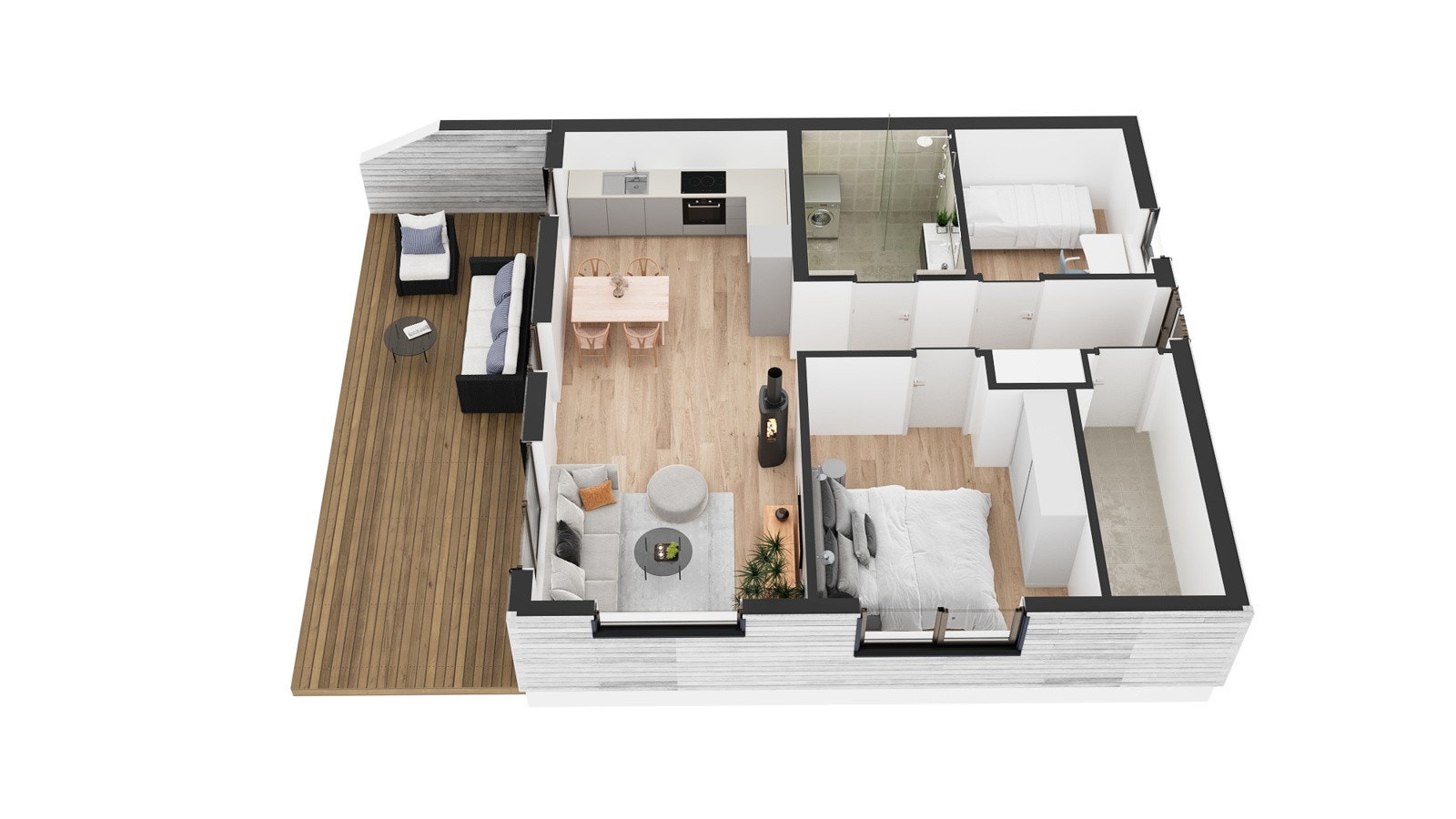 Plantegning 3D Galleribilde