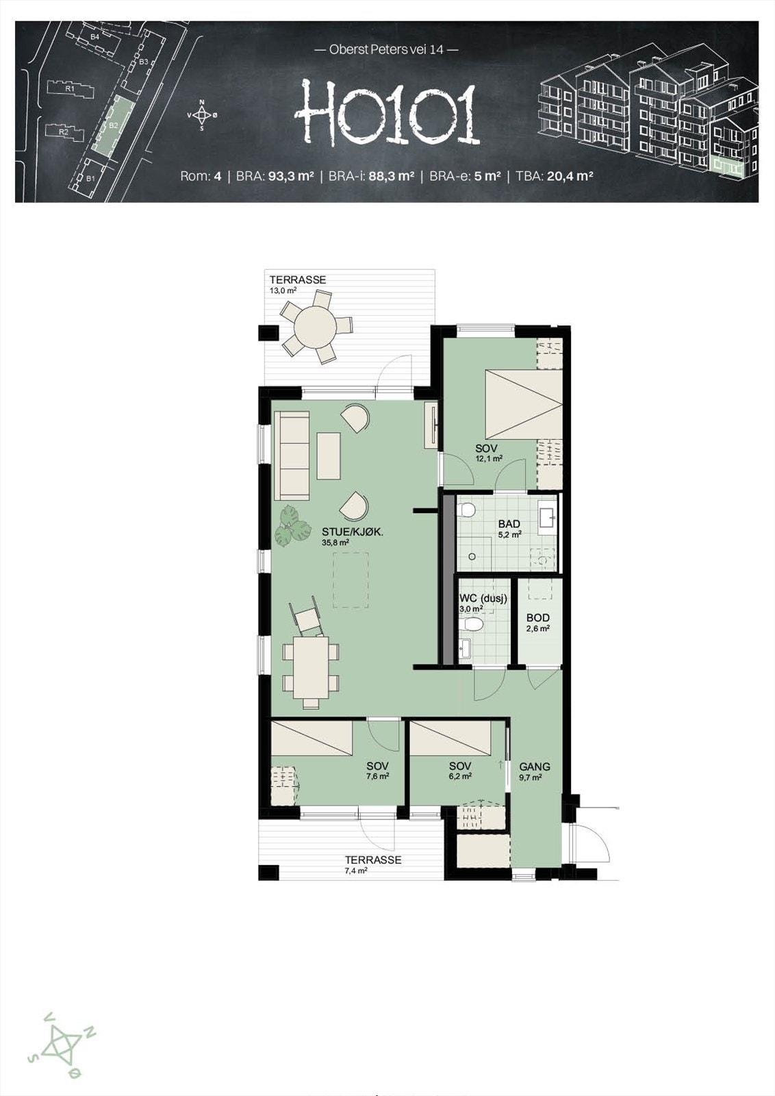 Plantegning Galleribilde