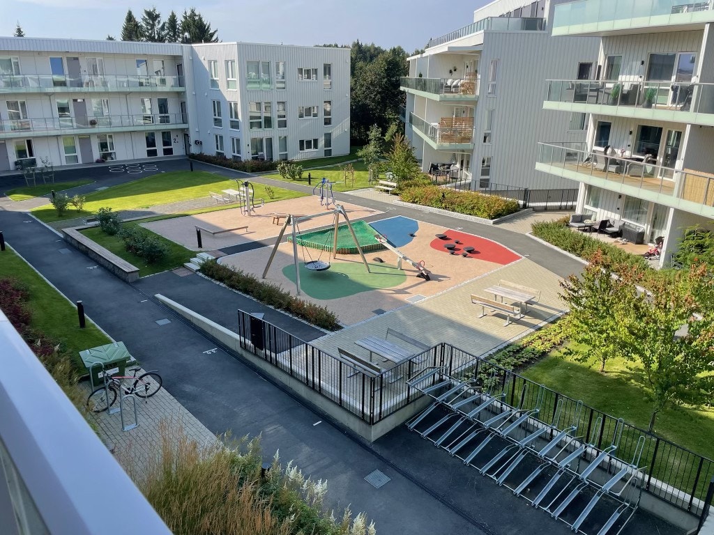 Utsikt fra balkongen Galleribilde