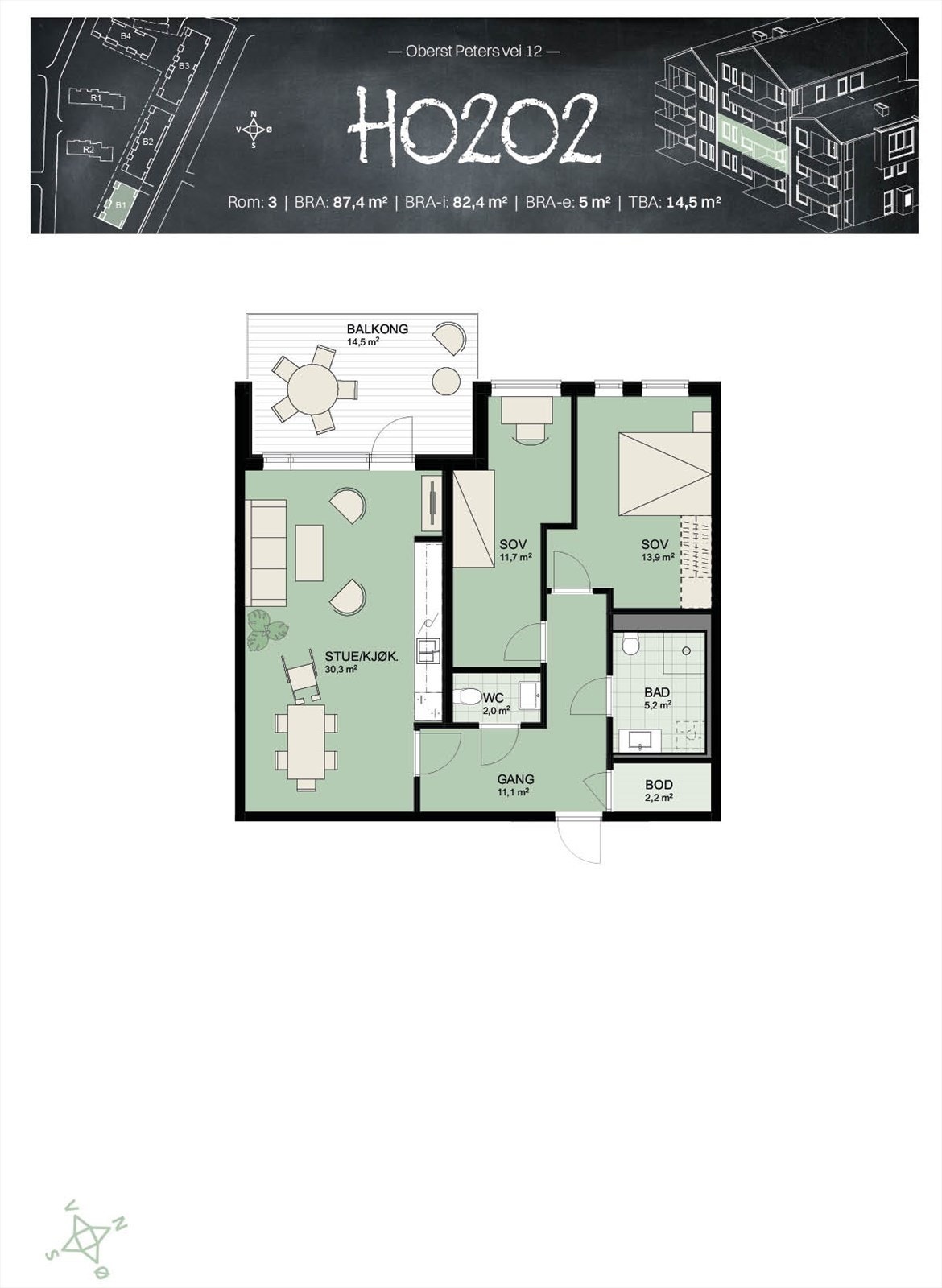 Plantegning Galleribilde