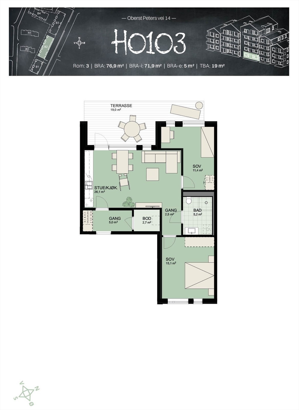 Plantegning Galleribilde