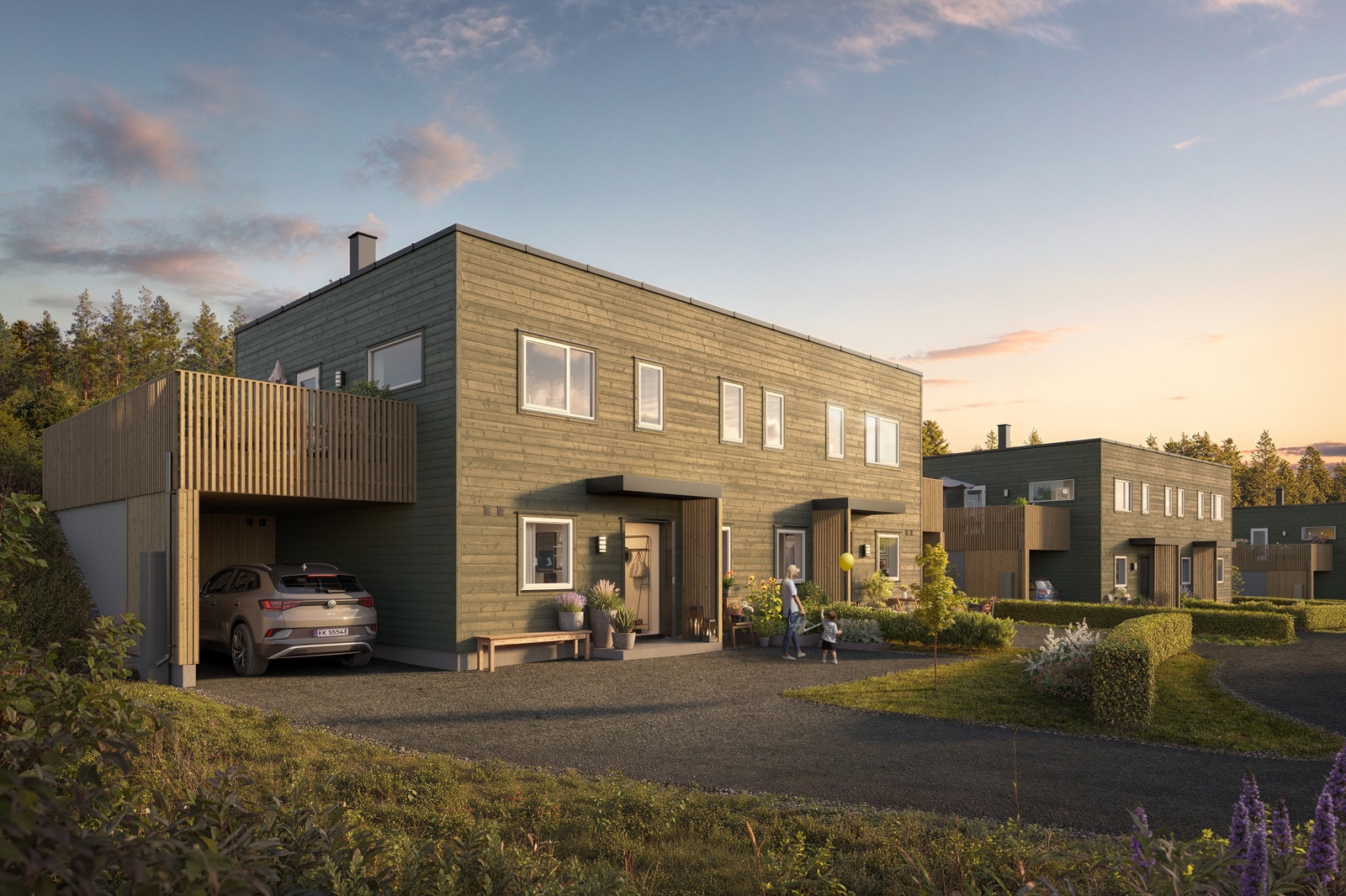 Hus 38-42 inngangsparti Galleribilde