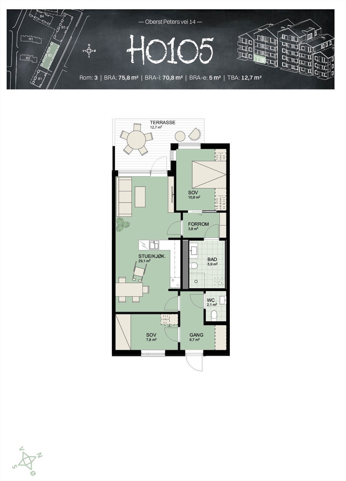 Plantegning Galleribilde