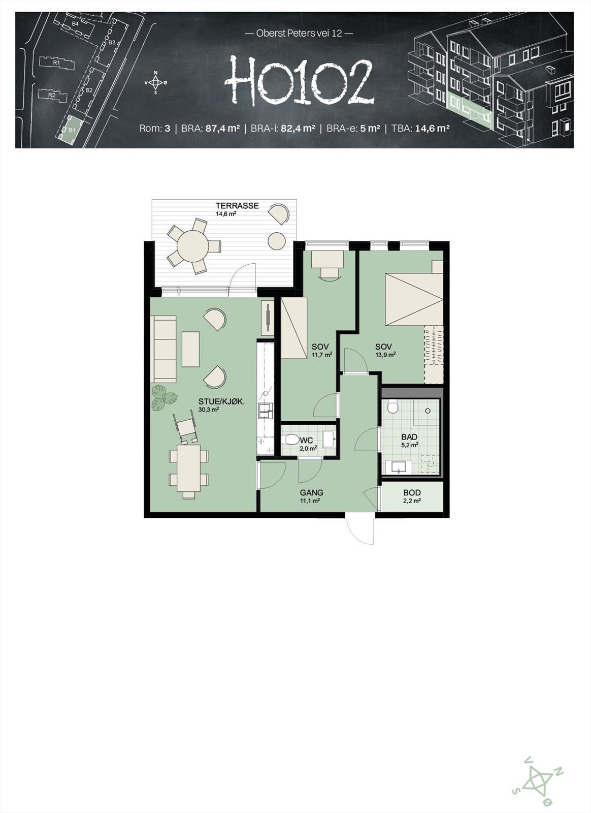 Plantegning Galleribilde